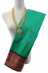 Kanchi Vegan Silk Saree With Contrast Blouse and Rich Jari Pallu