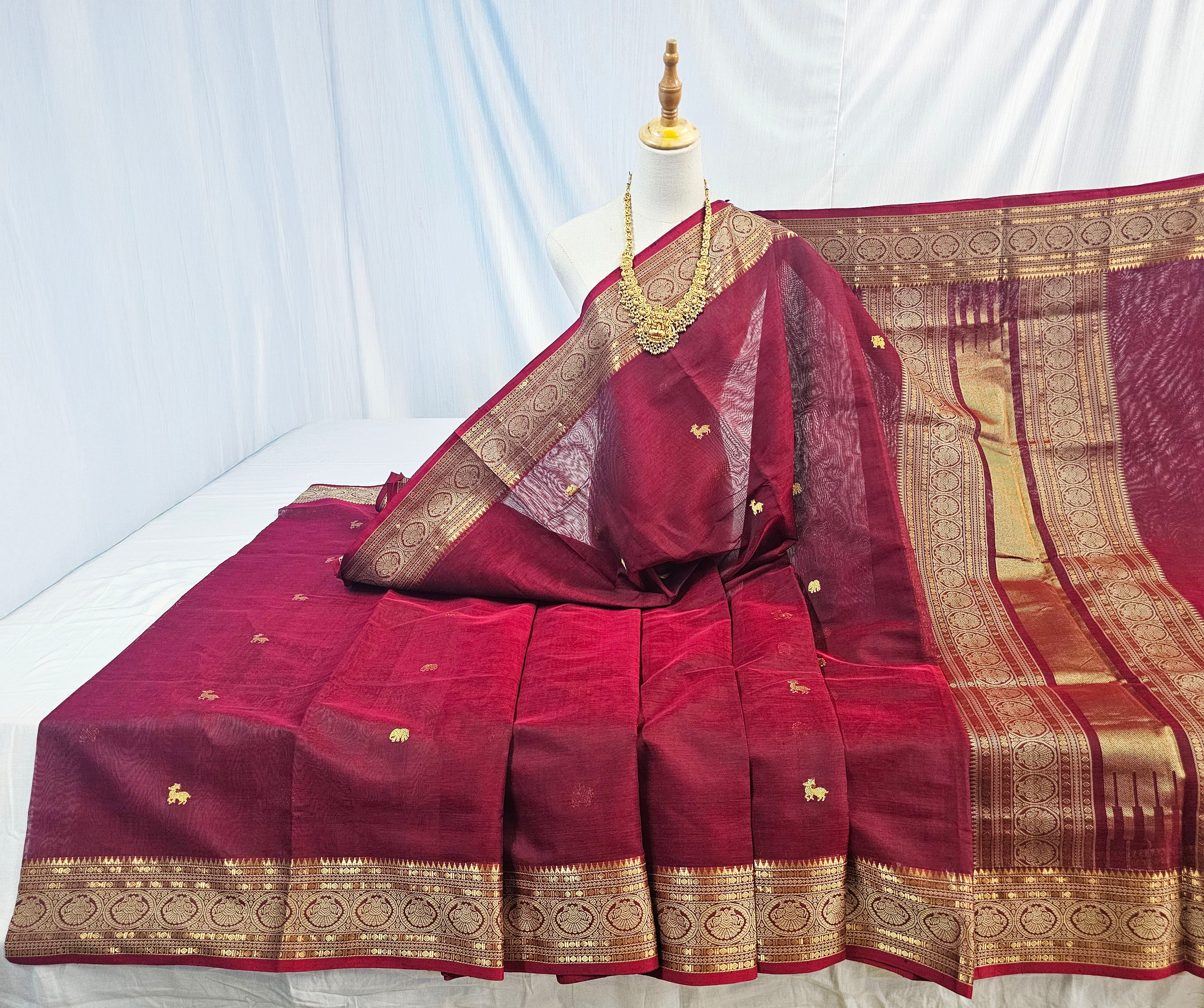 Kanchipuram Pure Silk Cotton Saree