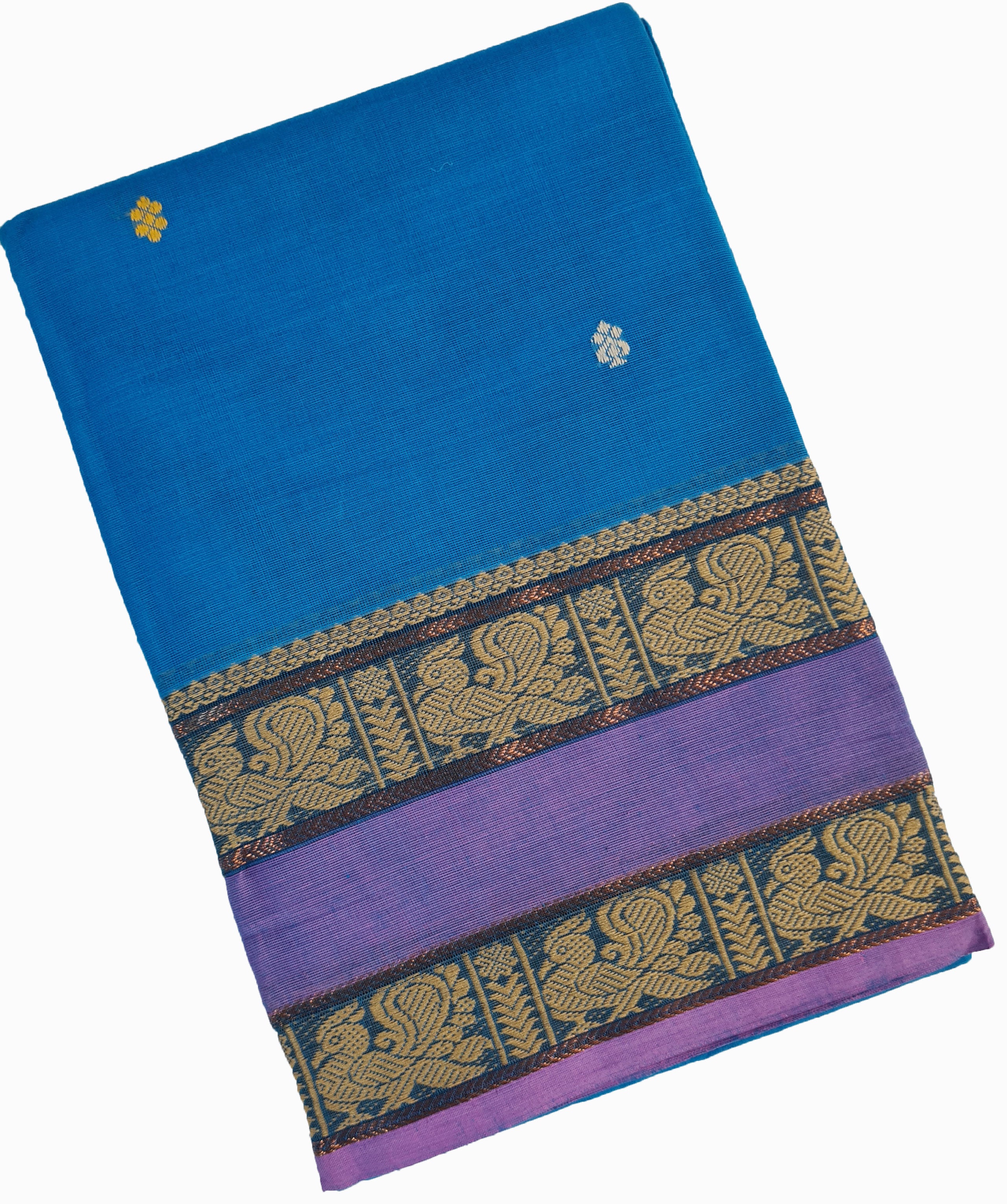 Kanchipuram Cotton Saree With Blouse