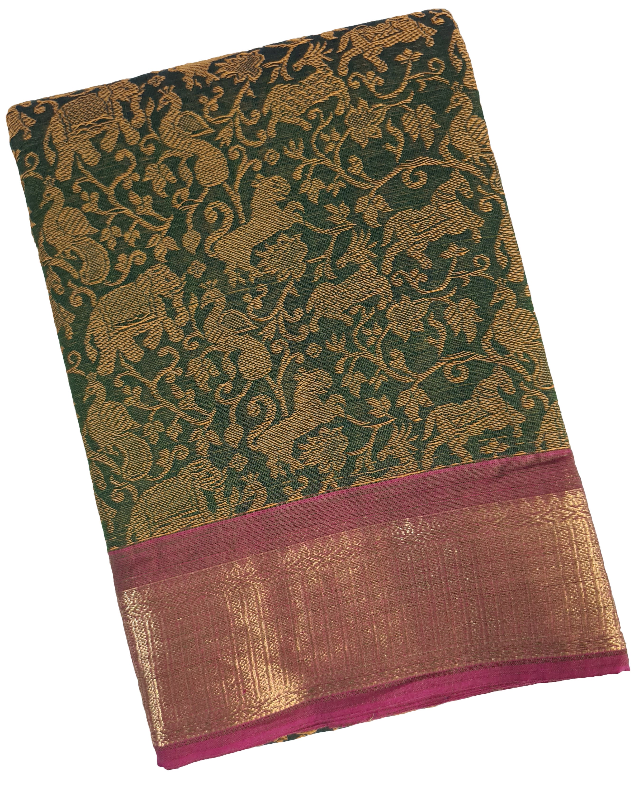 Kanchipuram Cotton Saree With Blouse