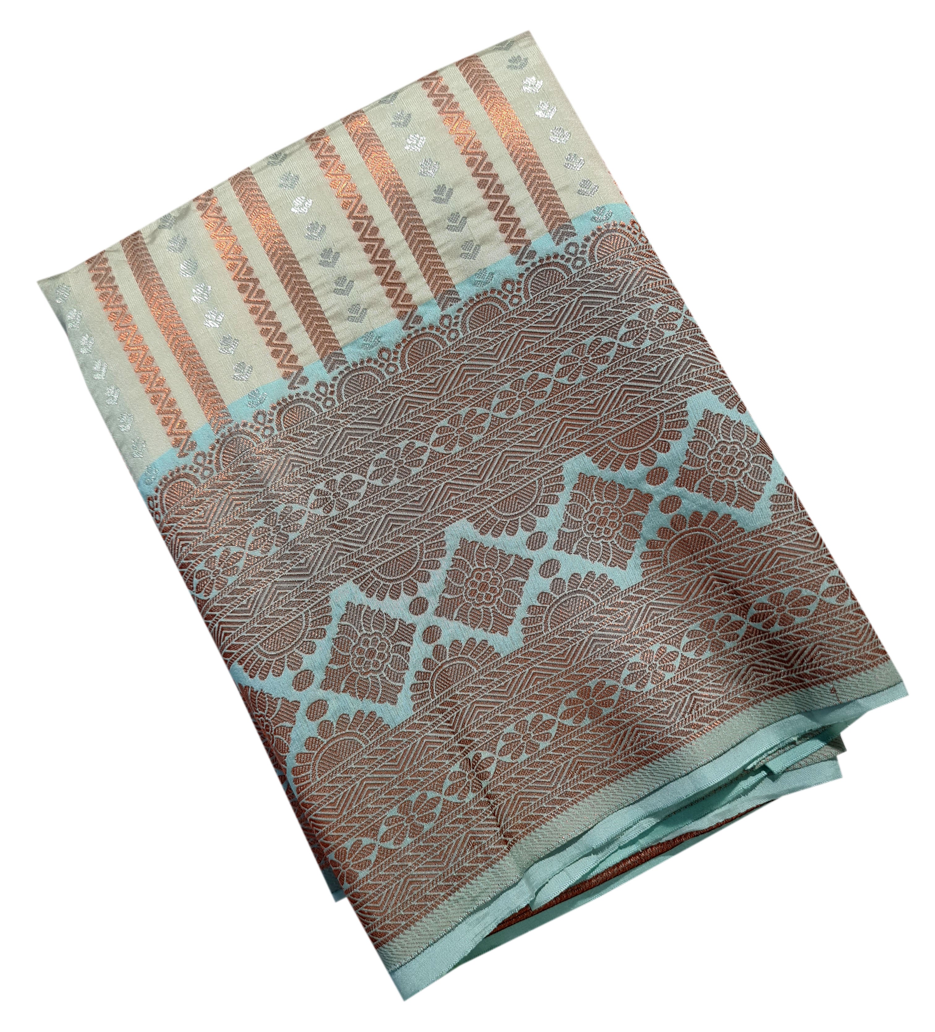 Semi Tussar Antic Design Sarees