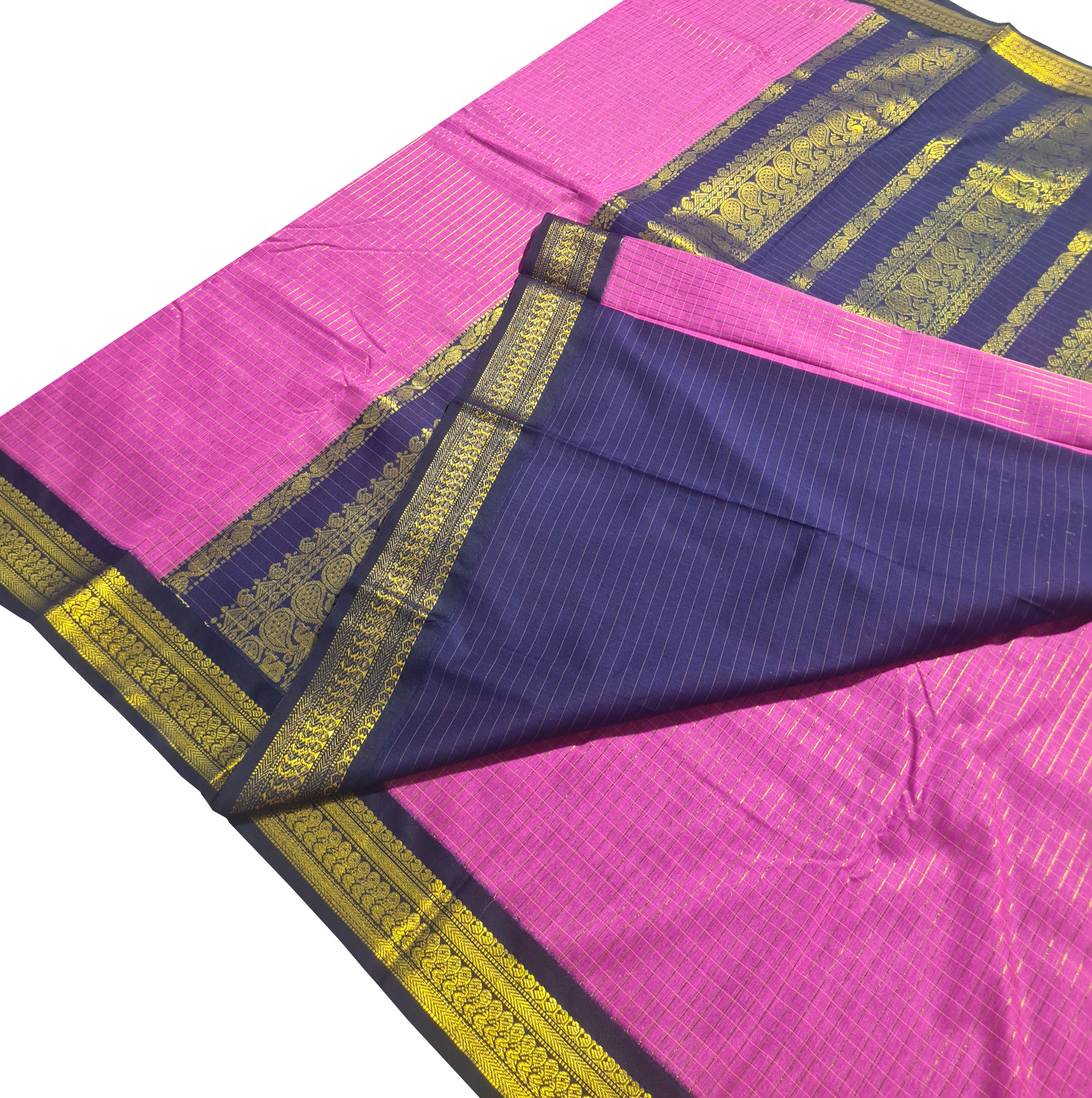 Kanchipuram Agarlic Cotton Sarees