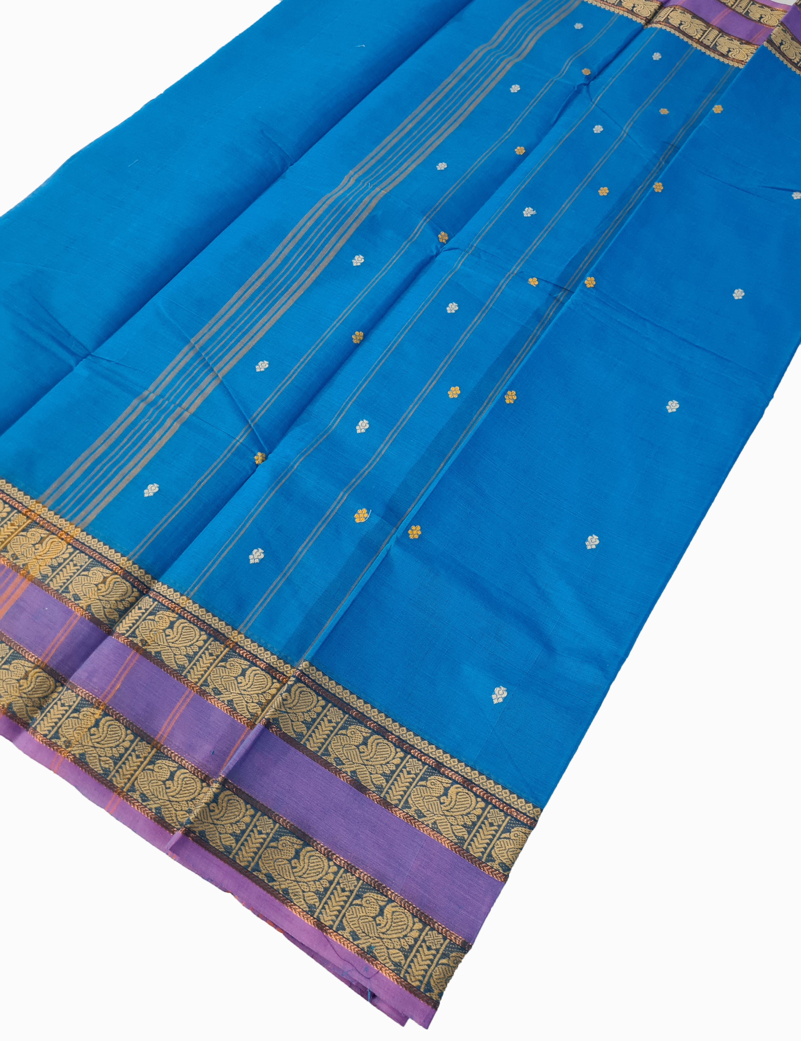 Kanchipuram Cotton Saree With Blouse