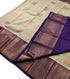 Kanchi Vegan Silk Saree With Contrast Blouse and Rich Jari Pallu