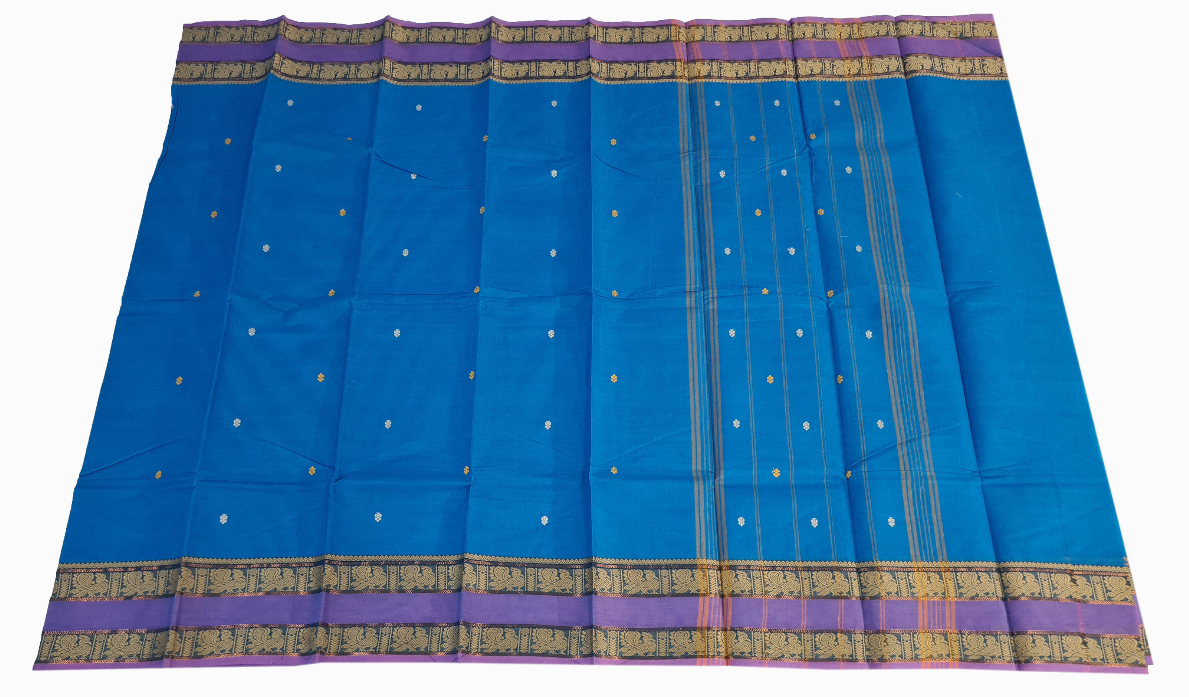 Kanchipuram Cotton Saree With Blouse