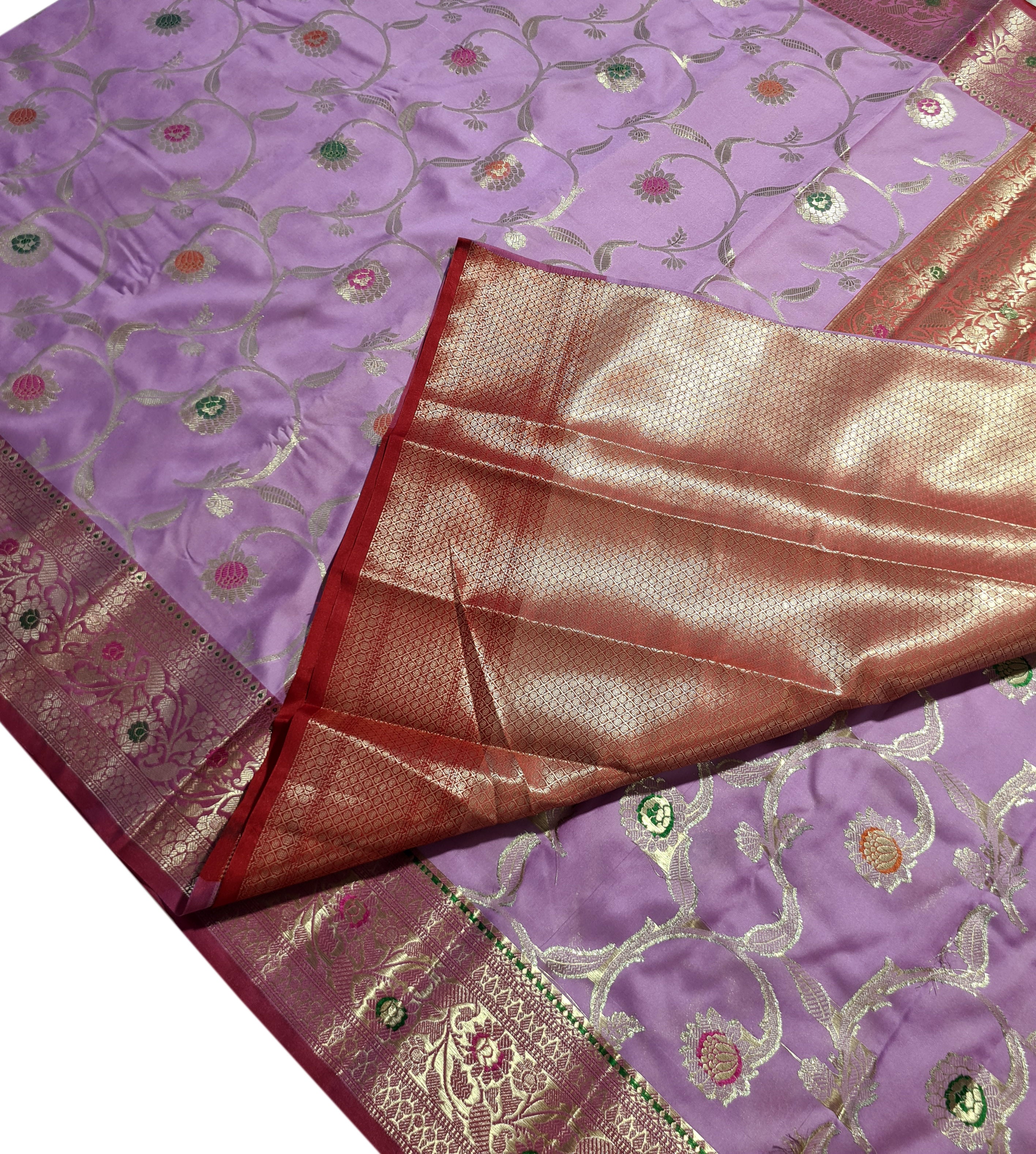 Banarasi Katan Jaal Silk Sarees