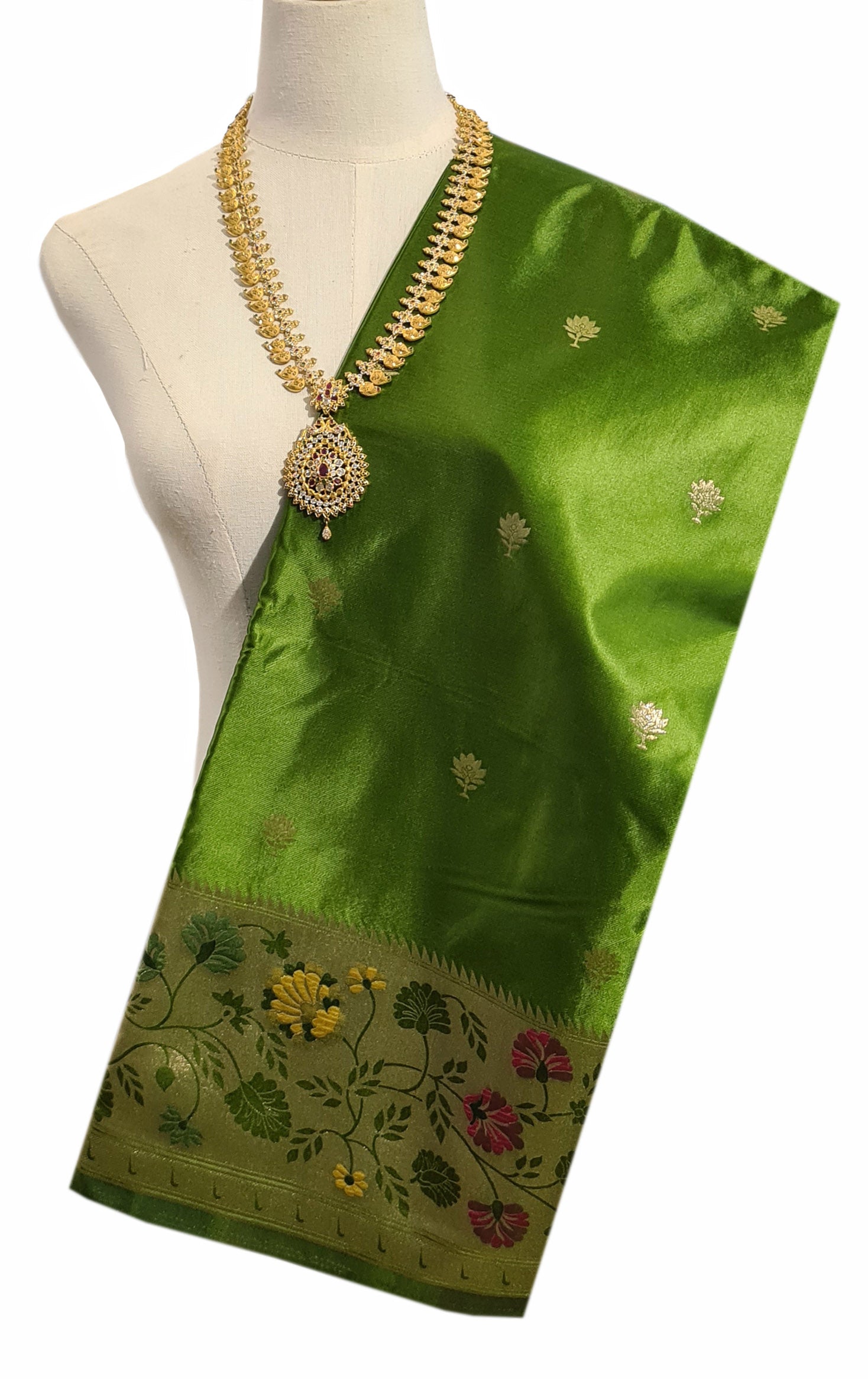 Bengaluru Crape Antic Silk Meena Sarees