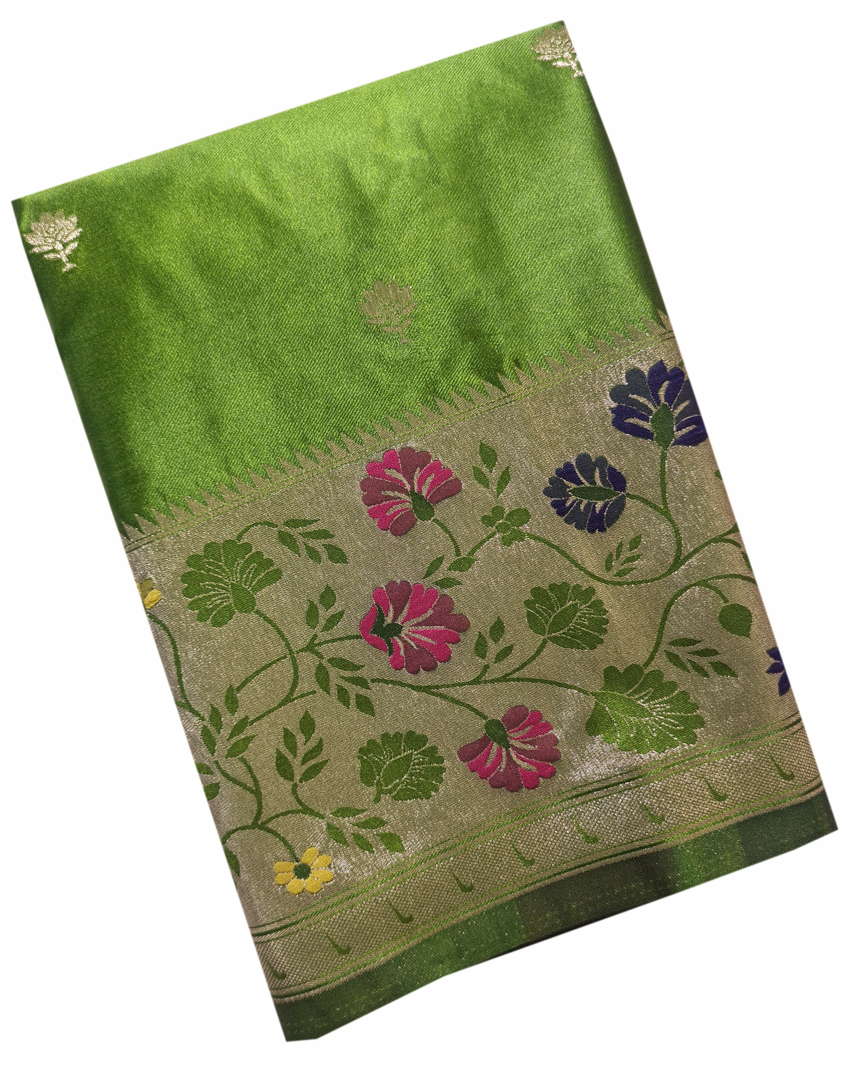 Bengaluru Crape Antic Silk Meena Sarees