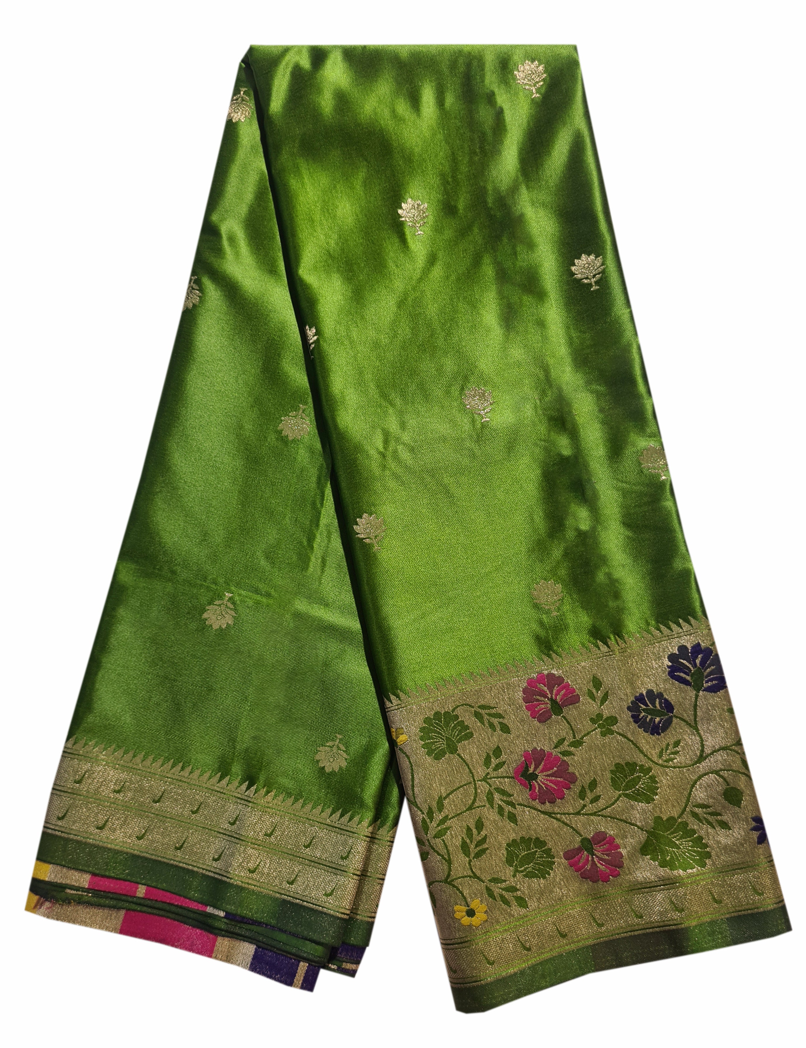 Bengaluru Crape Antic Silk Meena Sarees