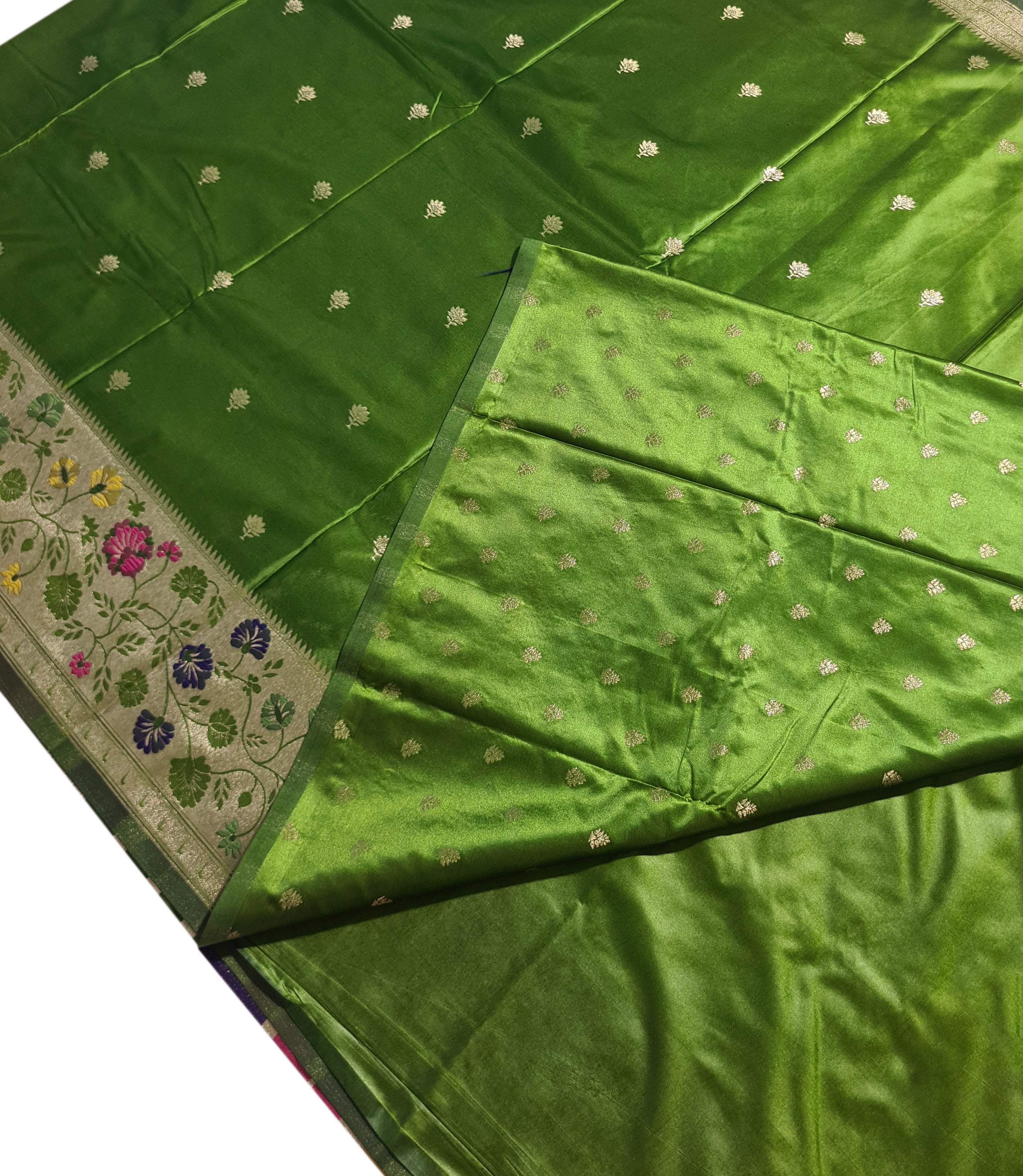 Bengaluru Crape Antic Silk Meena Sarees
