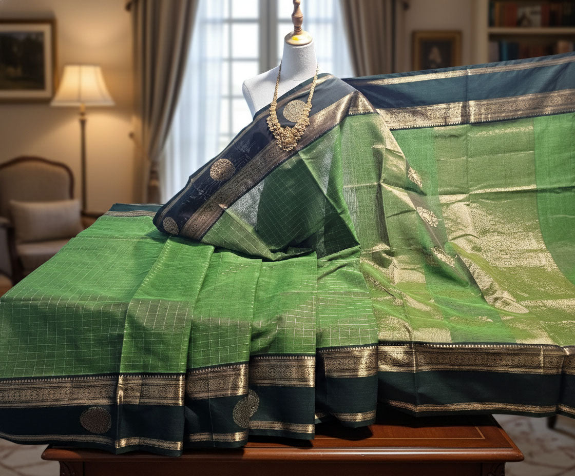 Kanchipuram Pure Silk Cotton Saree