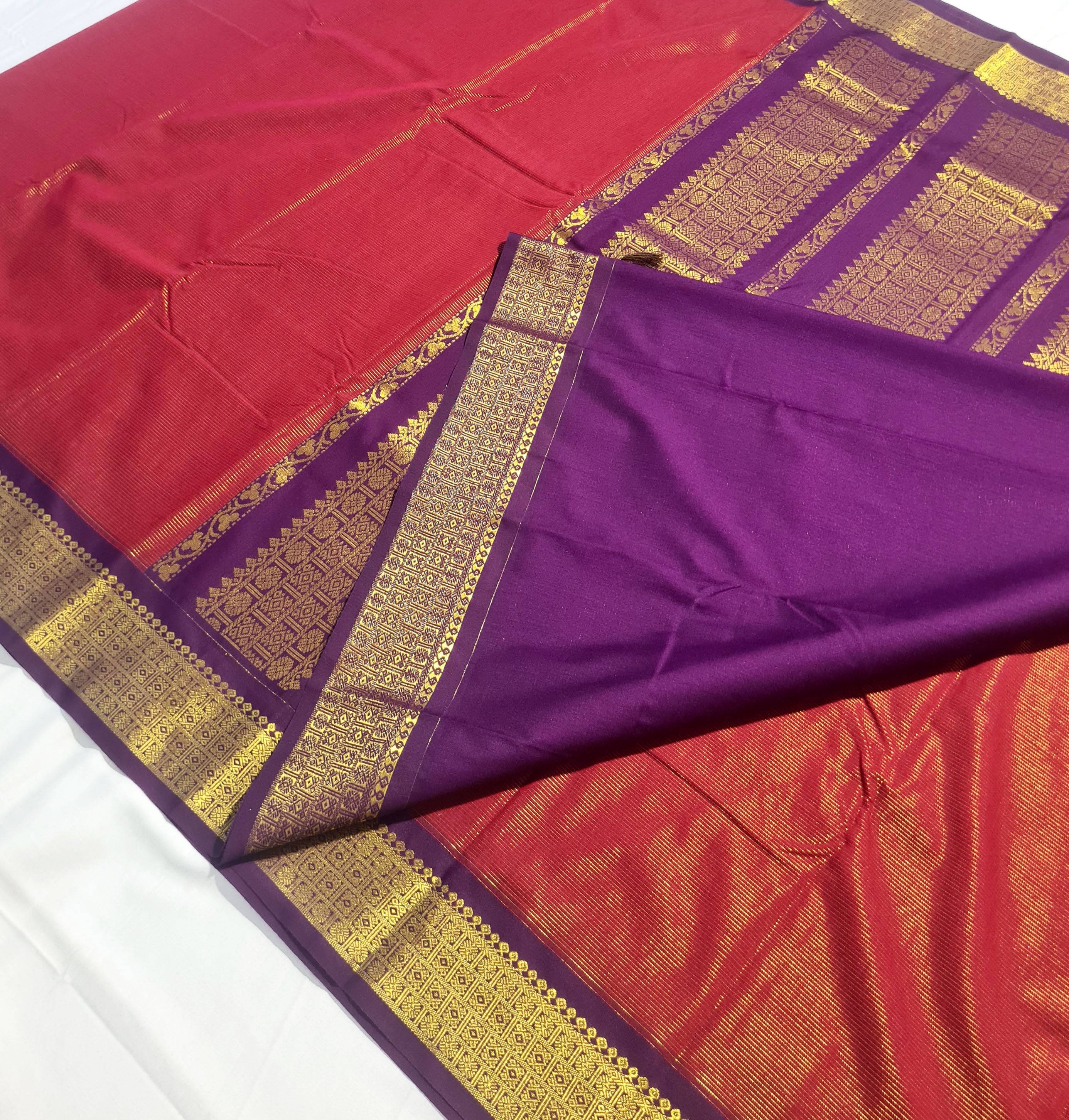 Kanchipuram Agarlic Cotton Sarees