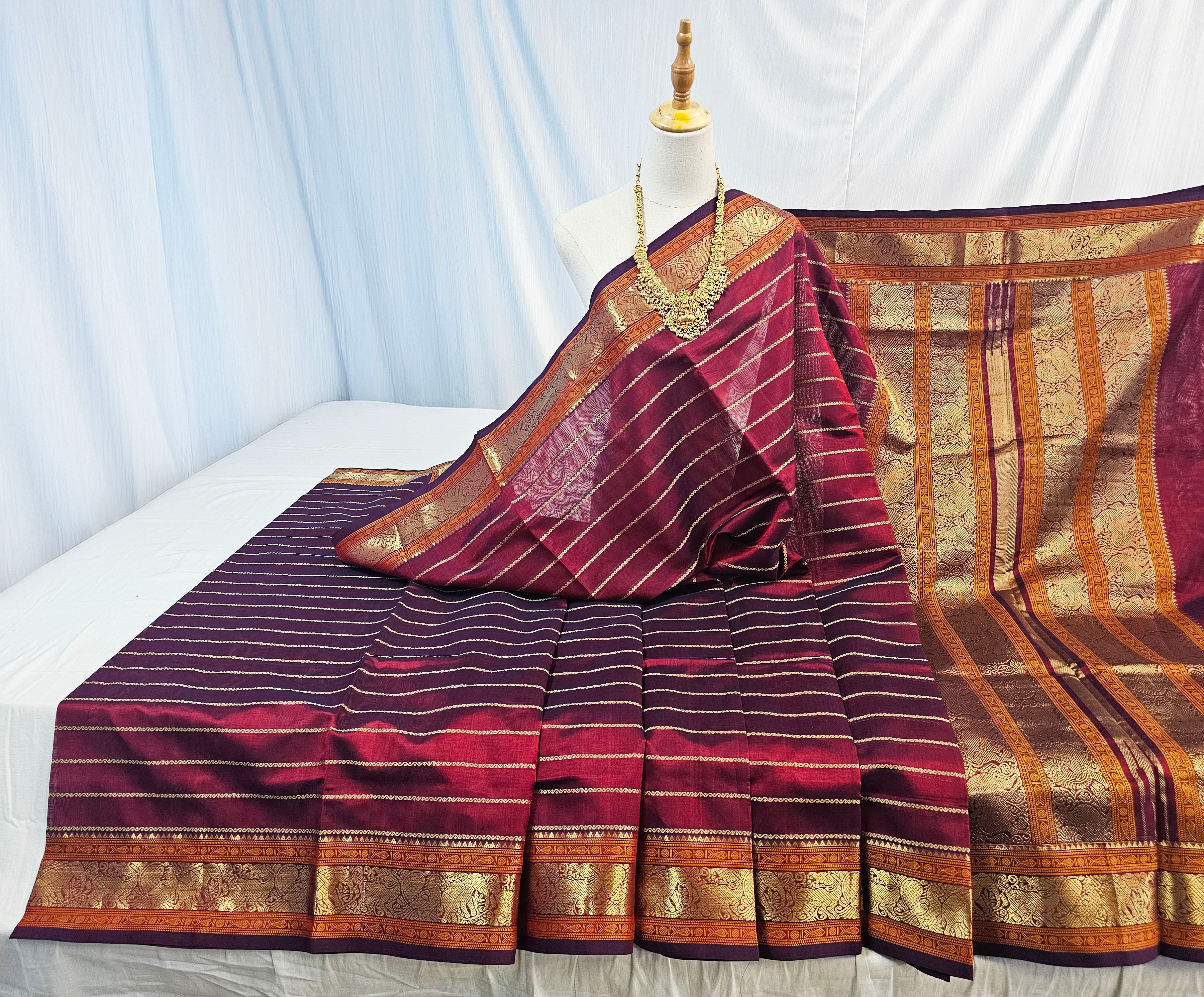 Kanchipuram Pure Silk Cotton Saree