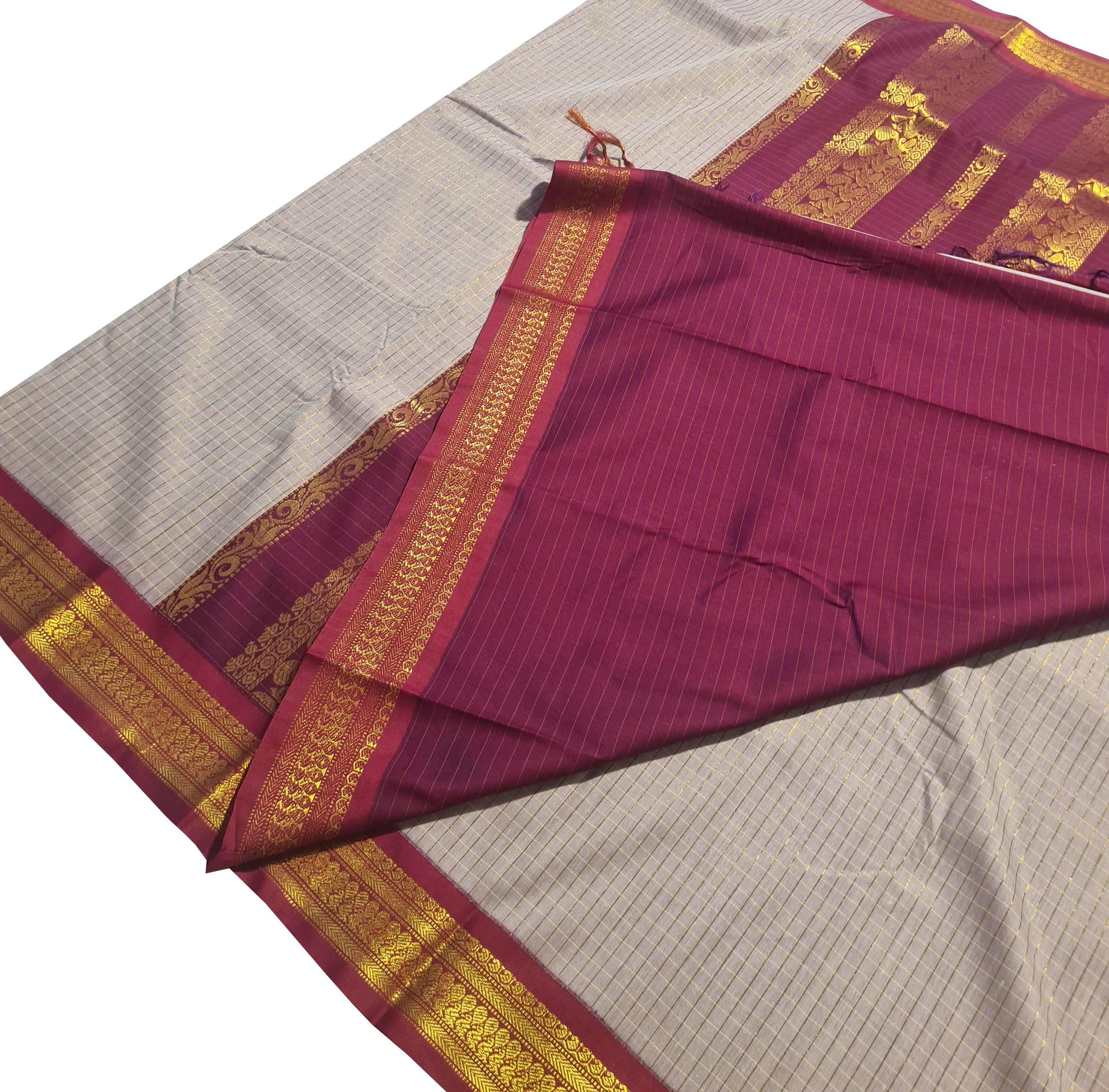 Kanchipuram Agarlic Cotton Sarees
