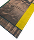 Kanchi Vegan Silk Saree With Contrast Blouse and Rich Jari Pallu