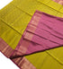 Kanchi Vegan Silk Saree With Contrast Blouse and Rich Jari Pallu
