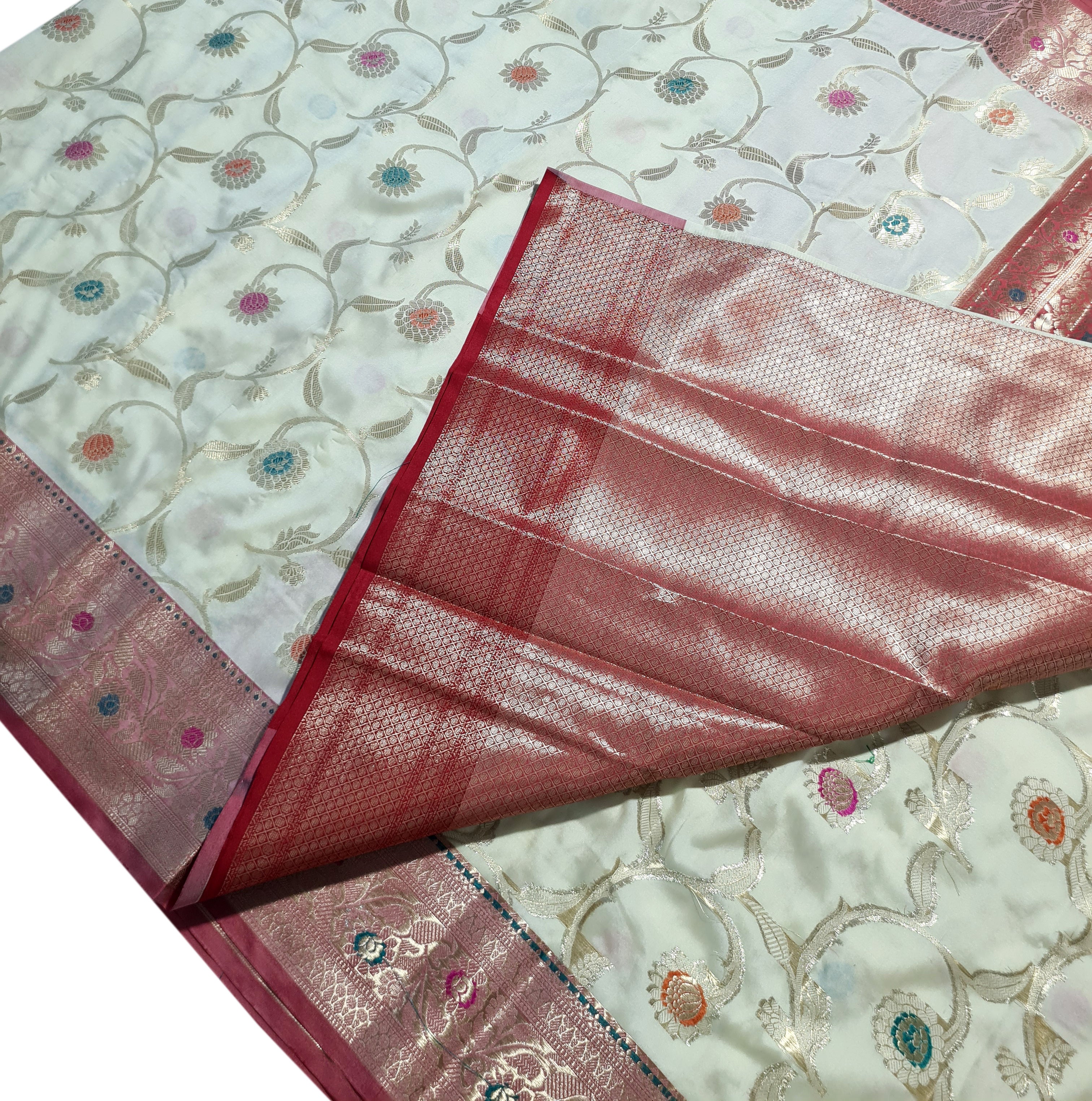 Banarasi Katan Jaal Silk Sarees