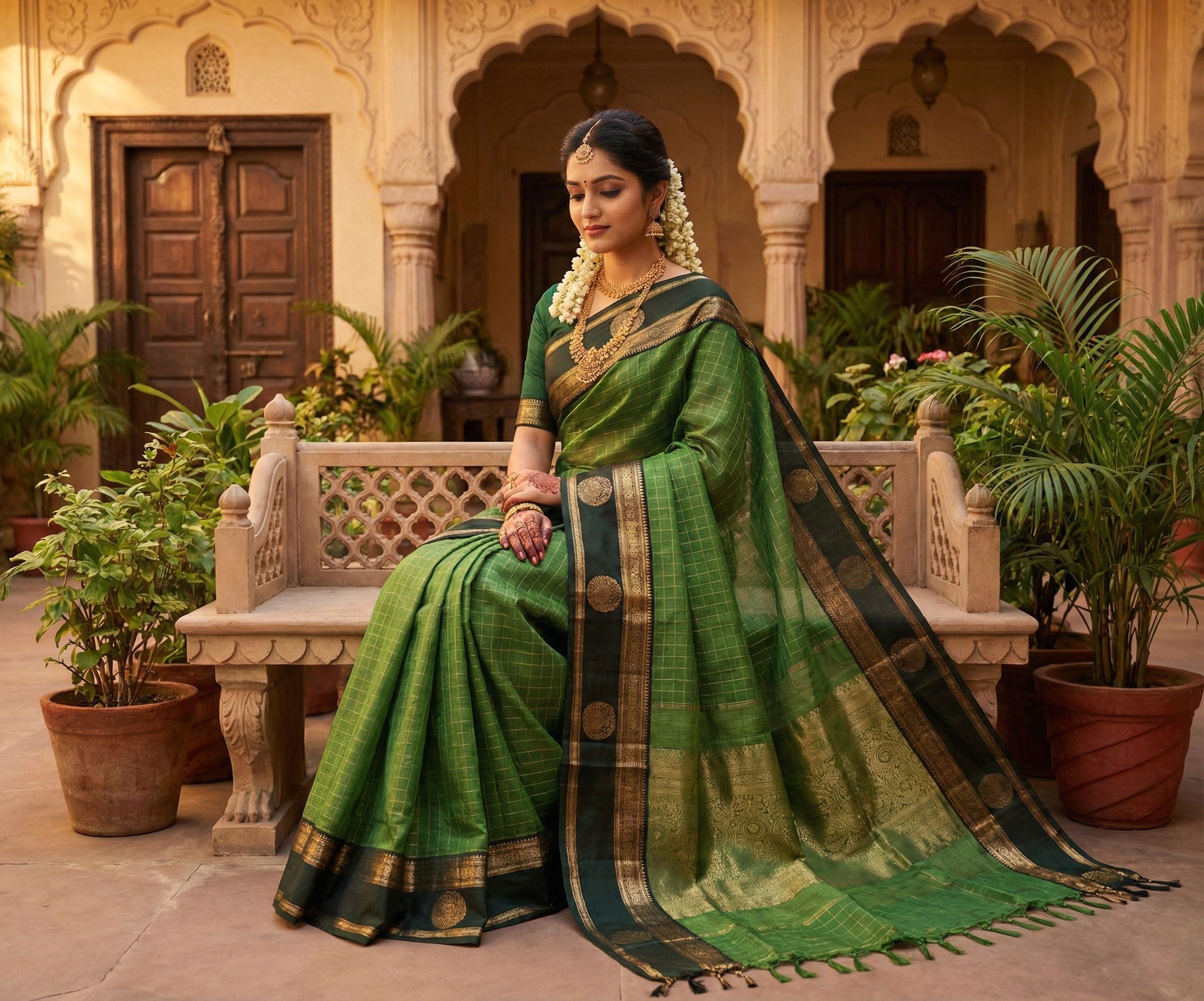 Kanchipuram Pure Silk Cotton Saree