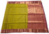 Kanchi Vegan Silk Saree With Contrast Blouse and Rich Jari Pallu