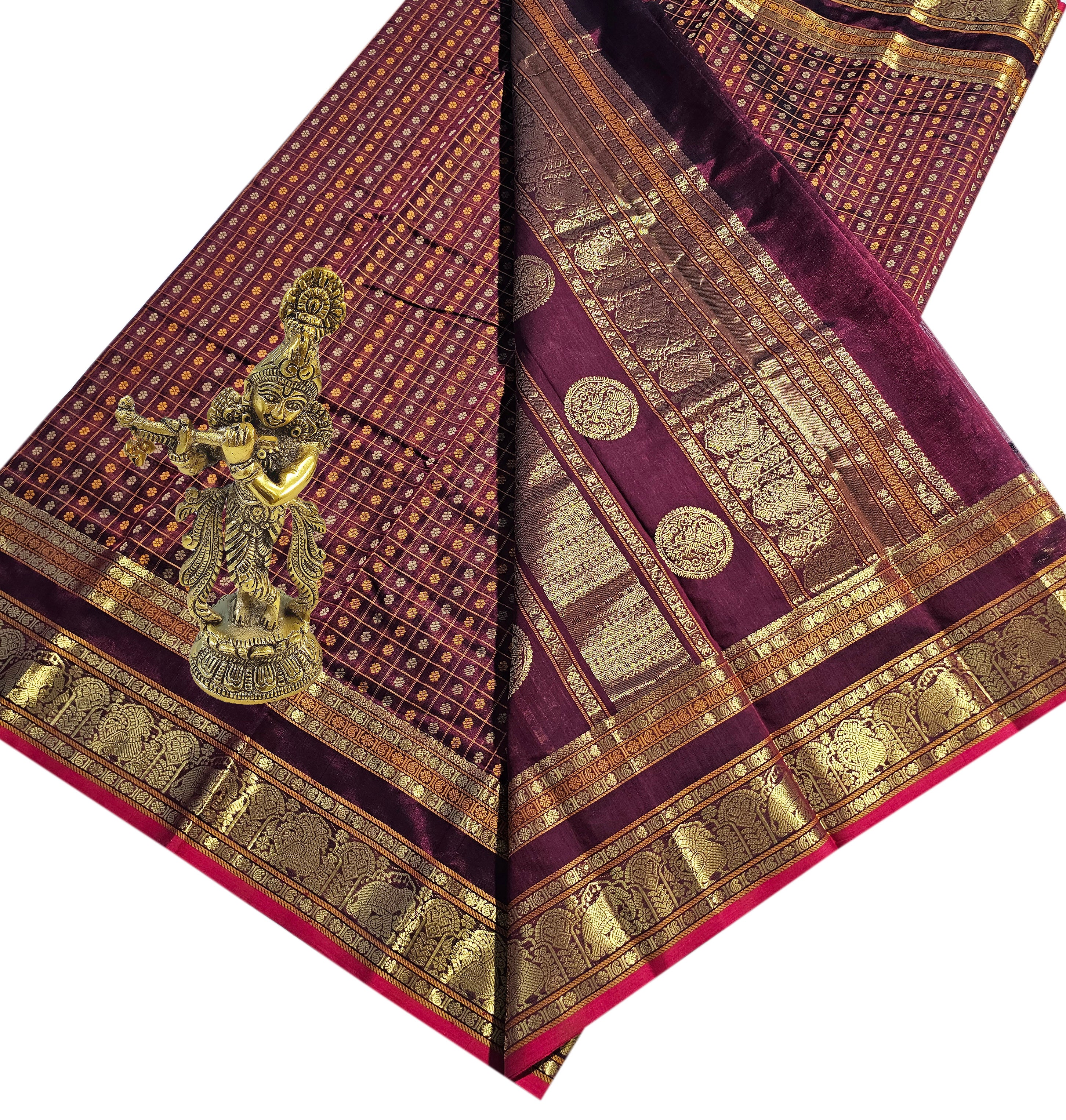 Kanchipuram Pure Silk Cotton Saree