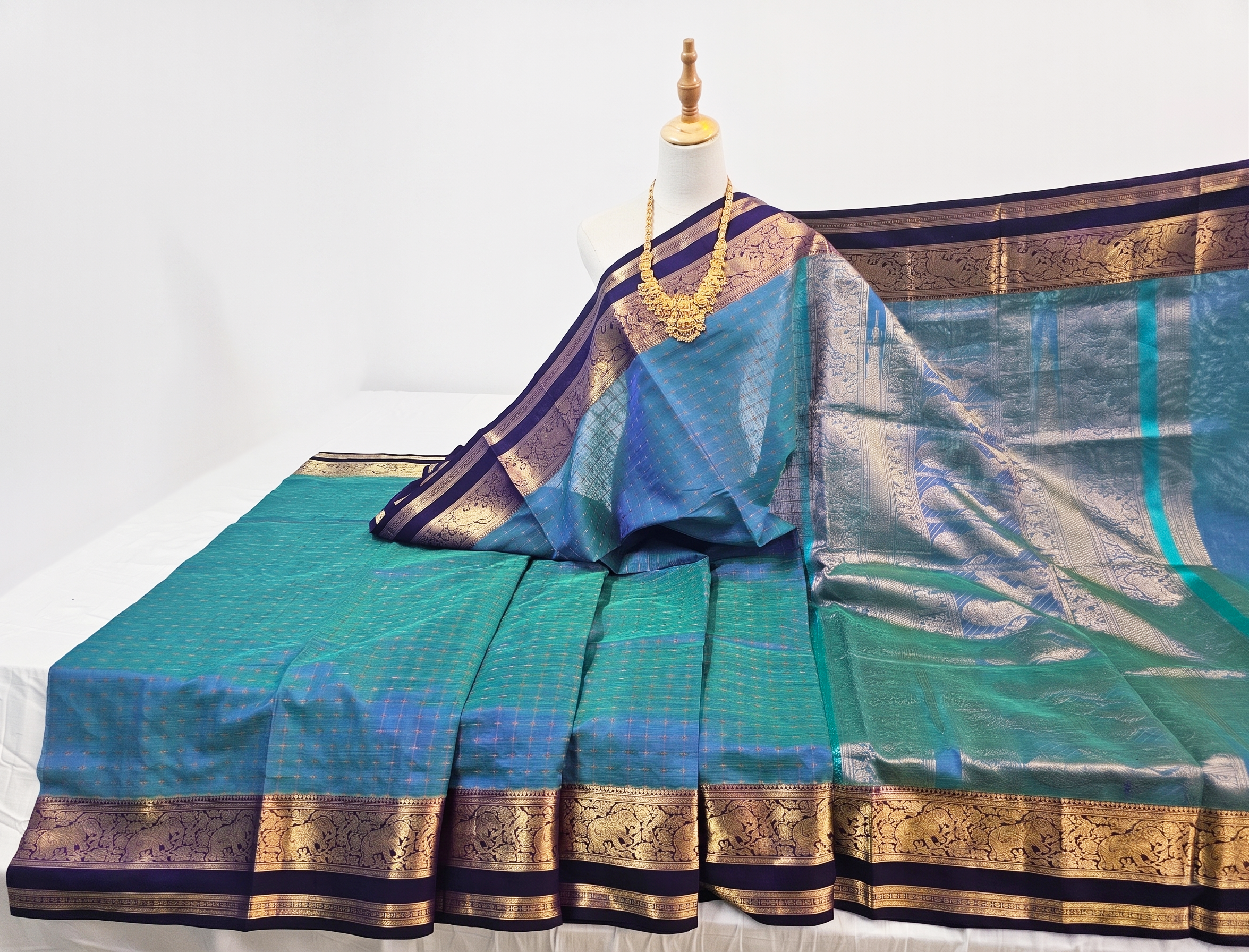 Kanchipuram Pure Silk Cotton Saree