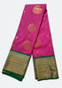 Kanchi Vegan Silk Saree With Contrast Blouse and Rich Jari Pallu