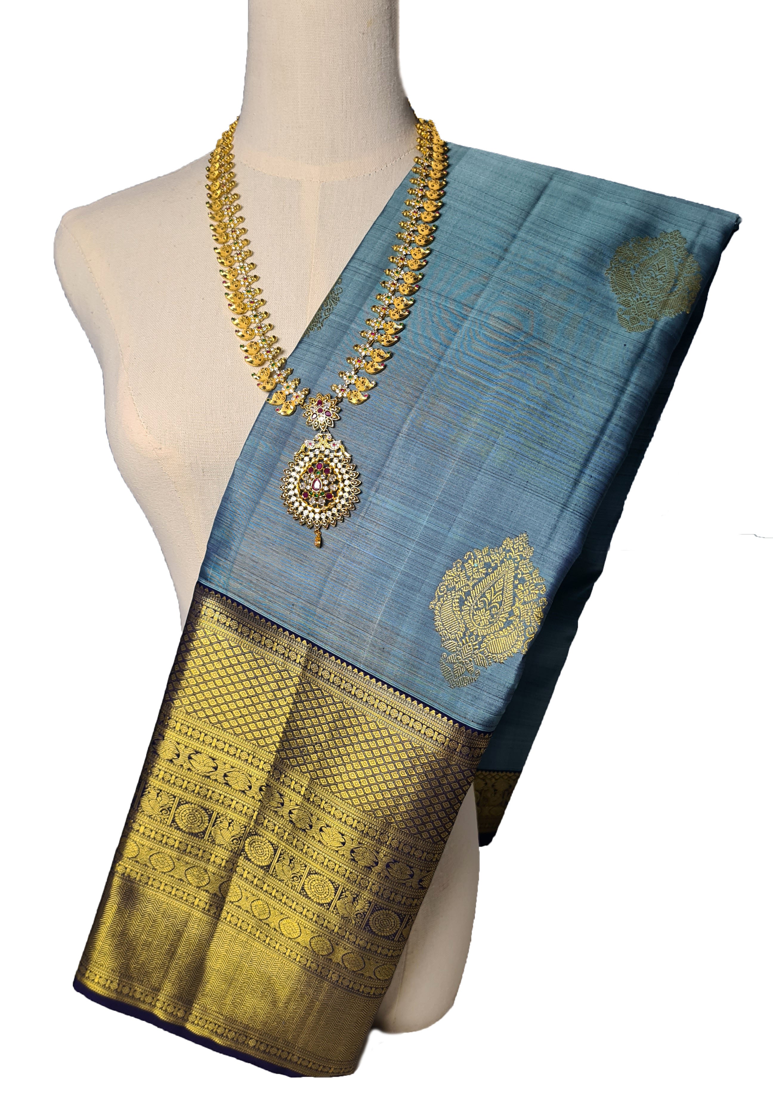 Pure zari Kanchipuram Pure Silk Saree