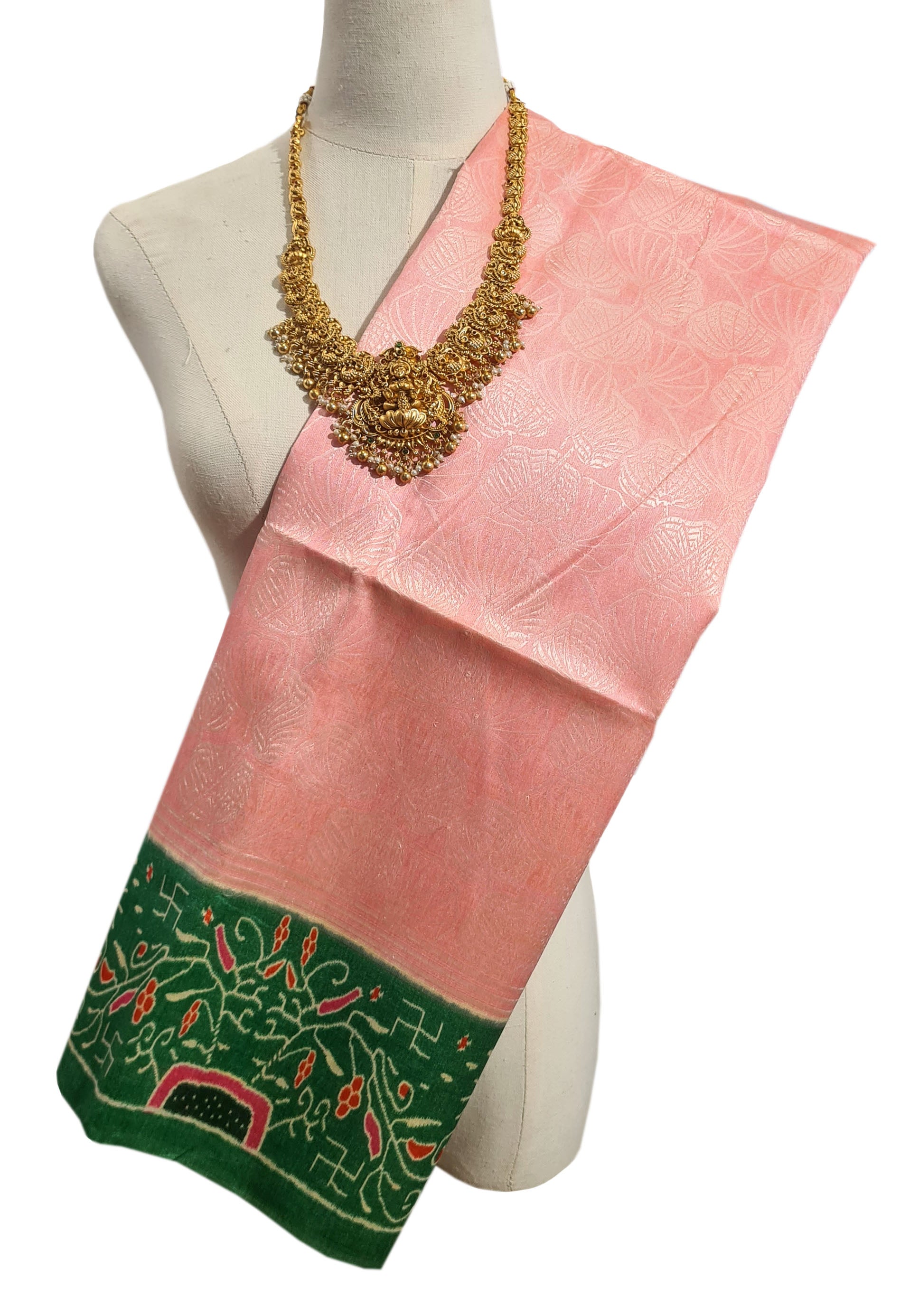 Semi Tussar  Antic Design Sarees