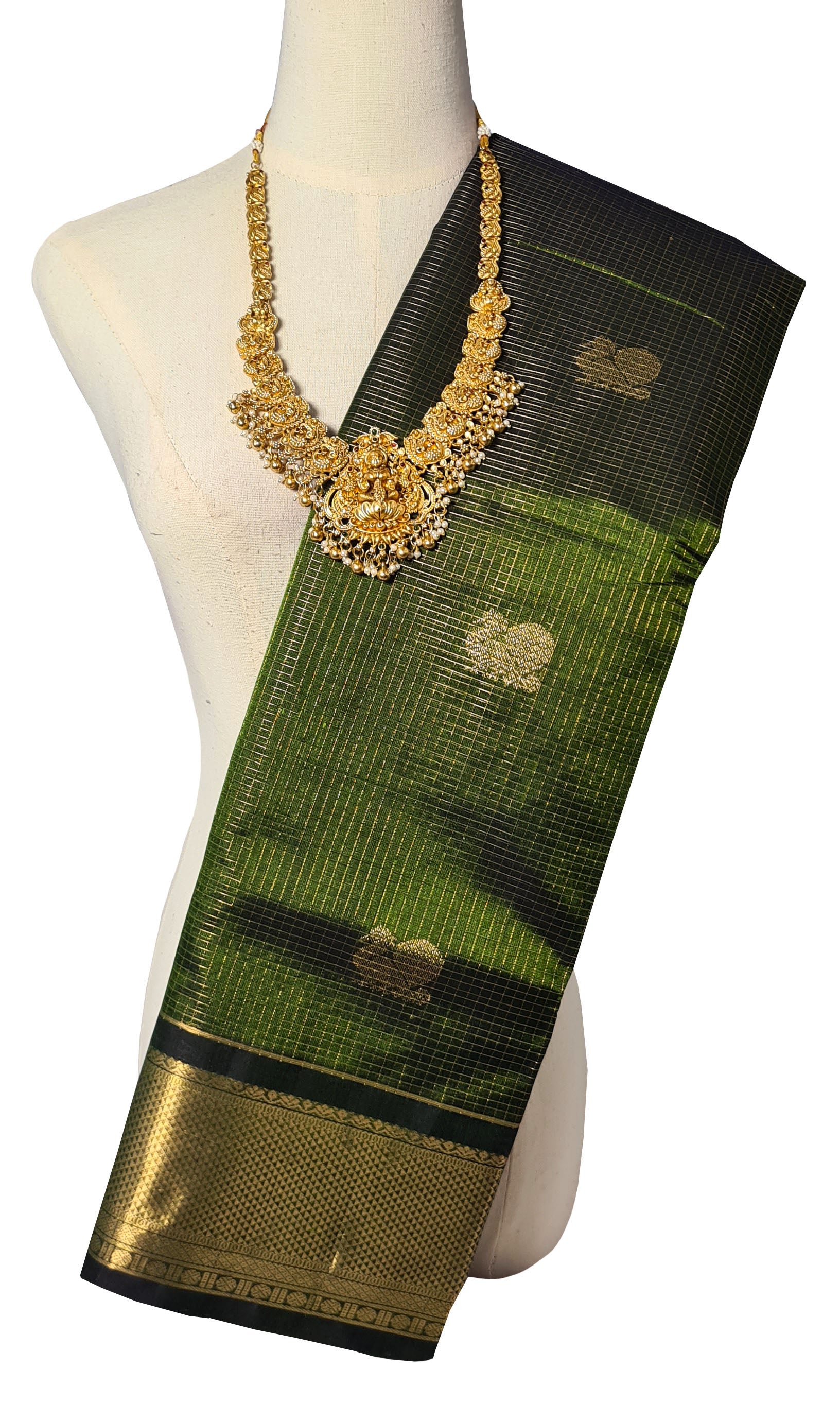 Vairaoosi Kanchipuram Pure Silk Cotton Saree