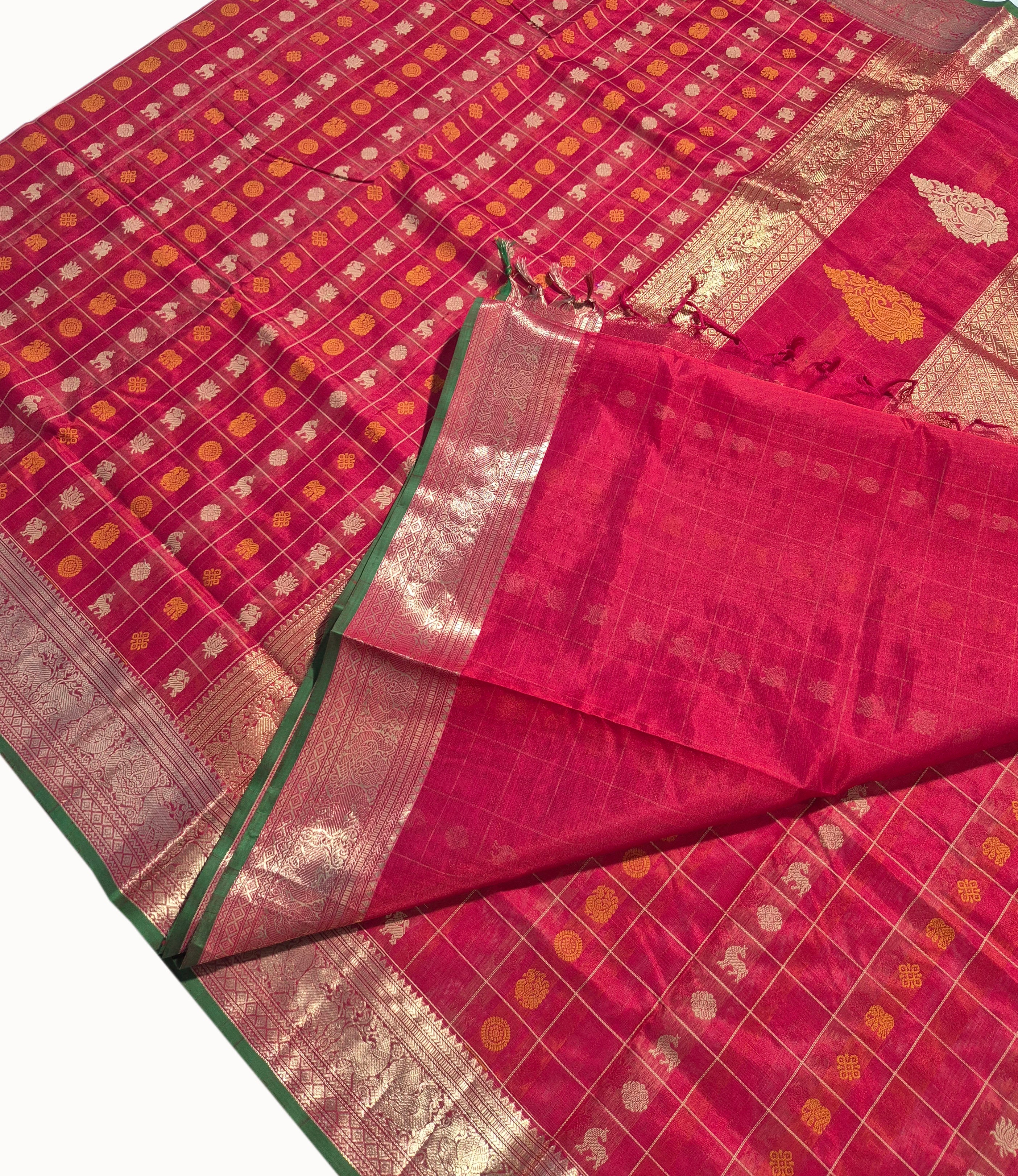 Kanchipuram Pure Silk Cotton Saree