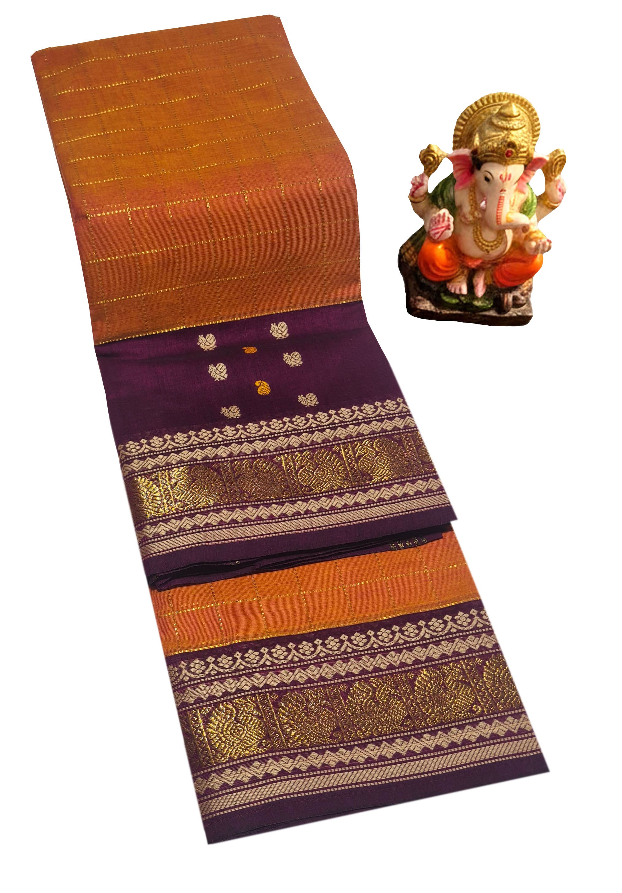 Kanchipuram Agarlic Cotton Sarees