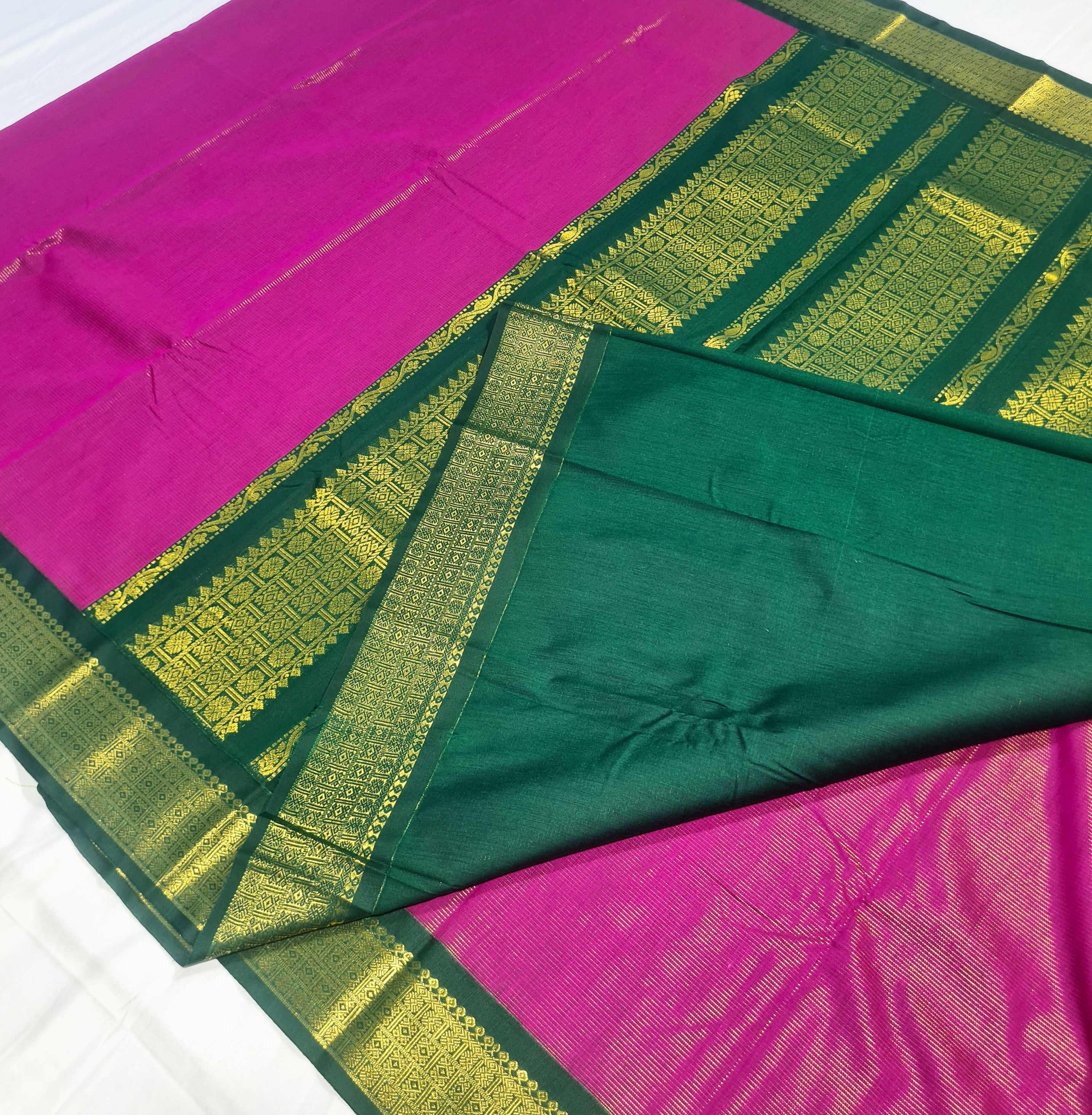 Kanchipuram Agarlic Cotton Sarees