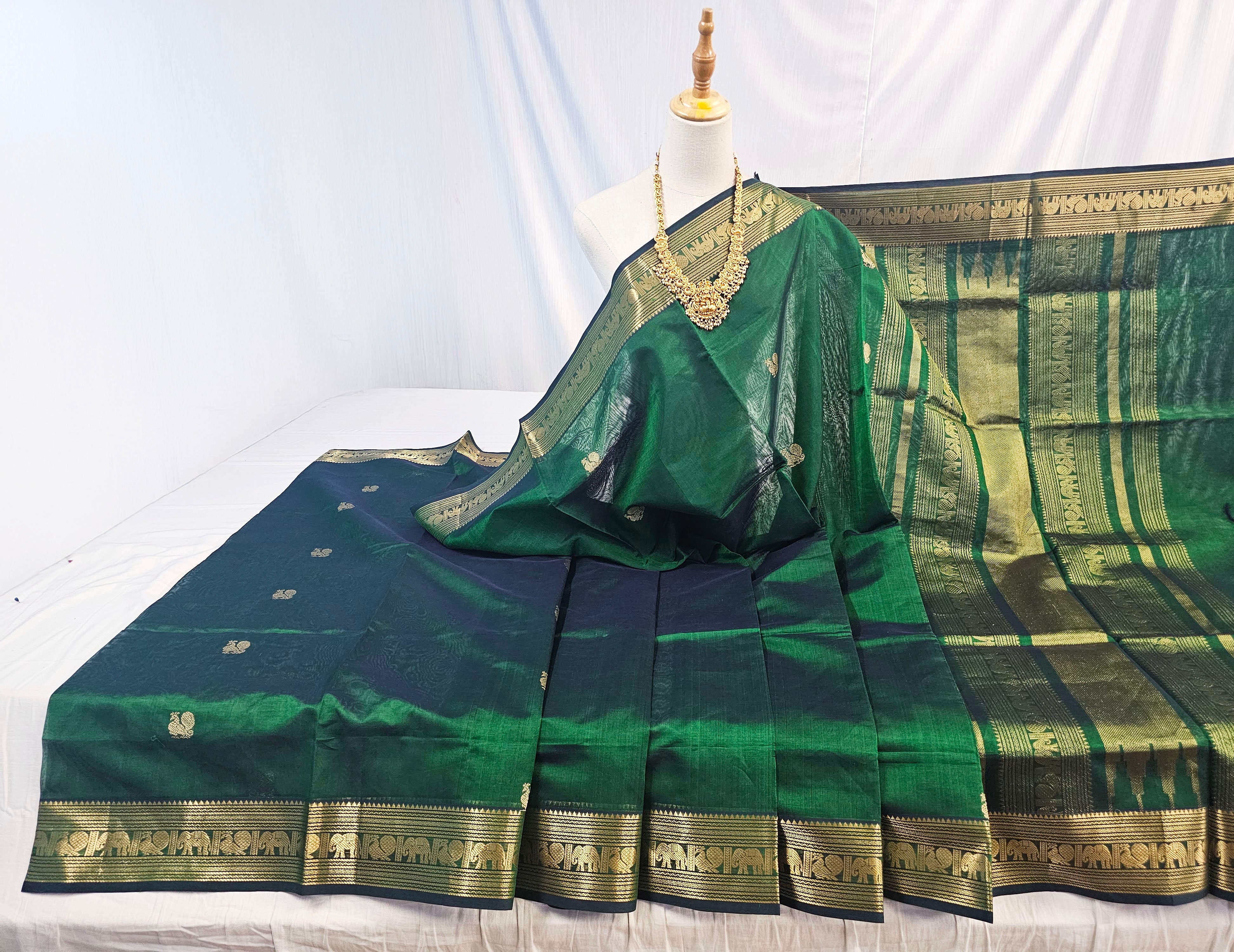 Kanchipuram Pure Silk Cotton Saree