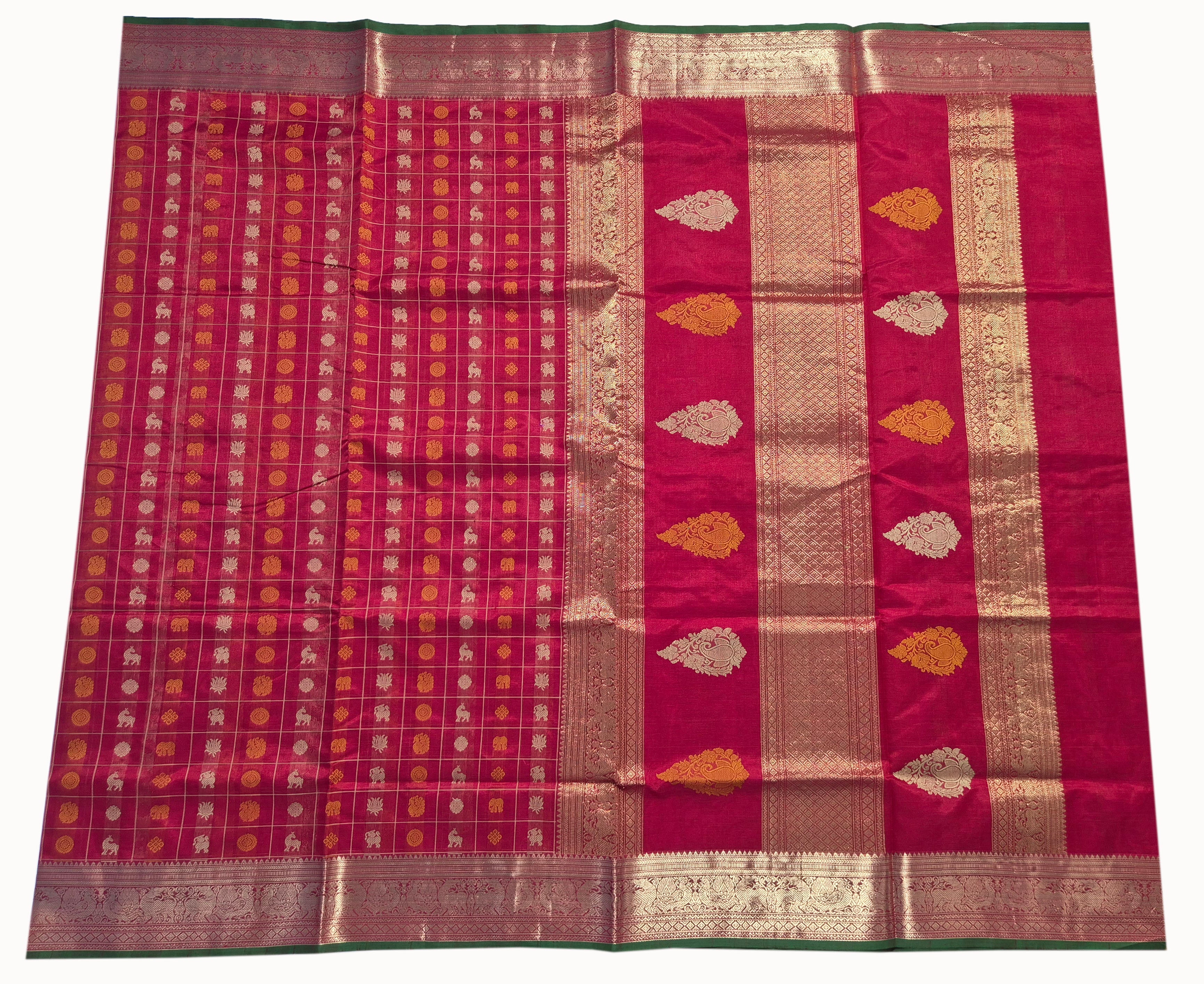 Kanchipuram Pure Silk Cotton Saree