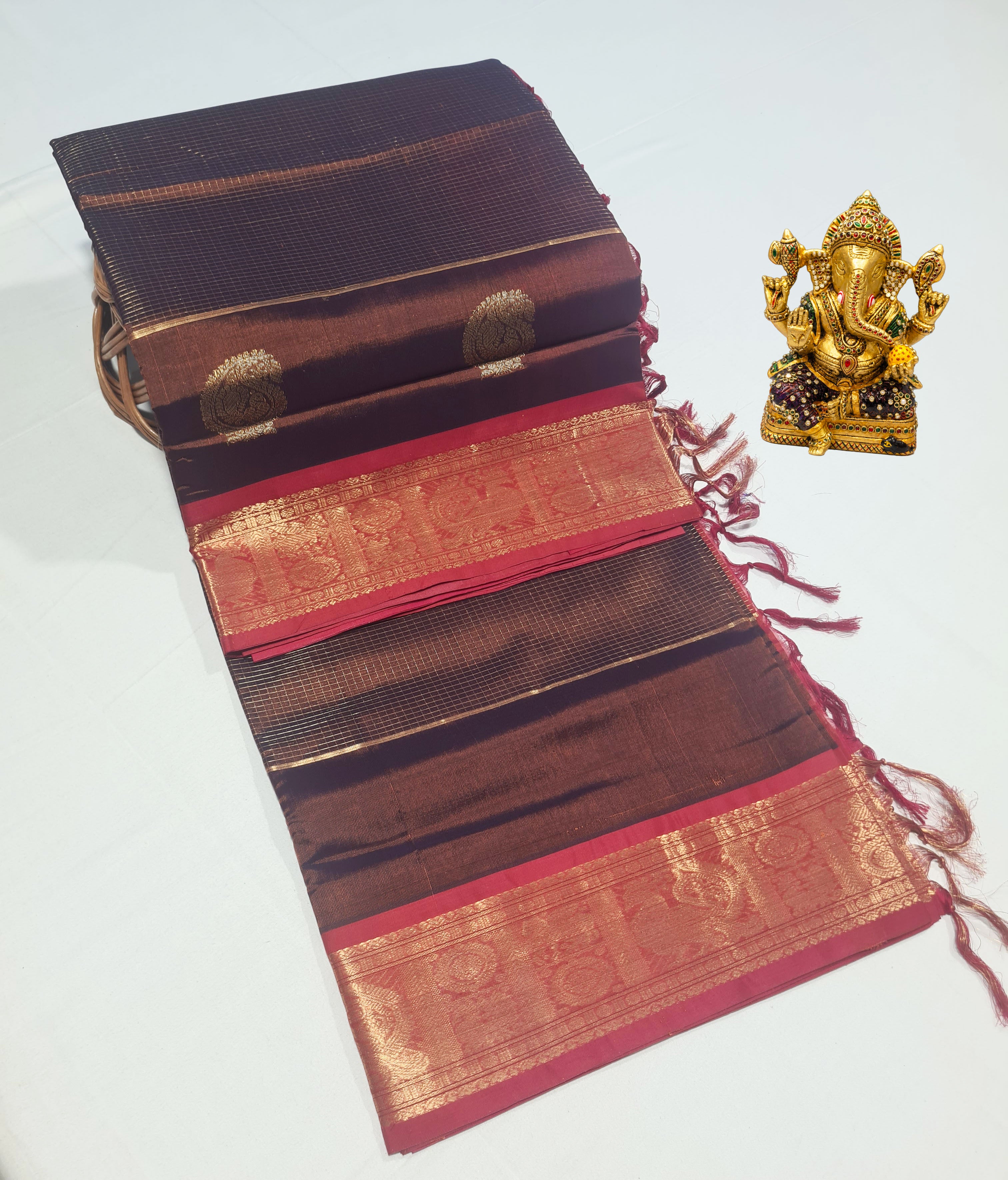 Kanchipuram Pure Silk Cotton Saree