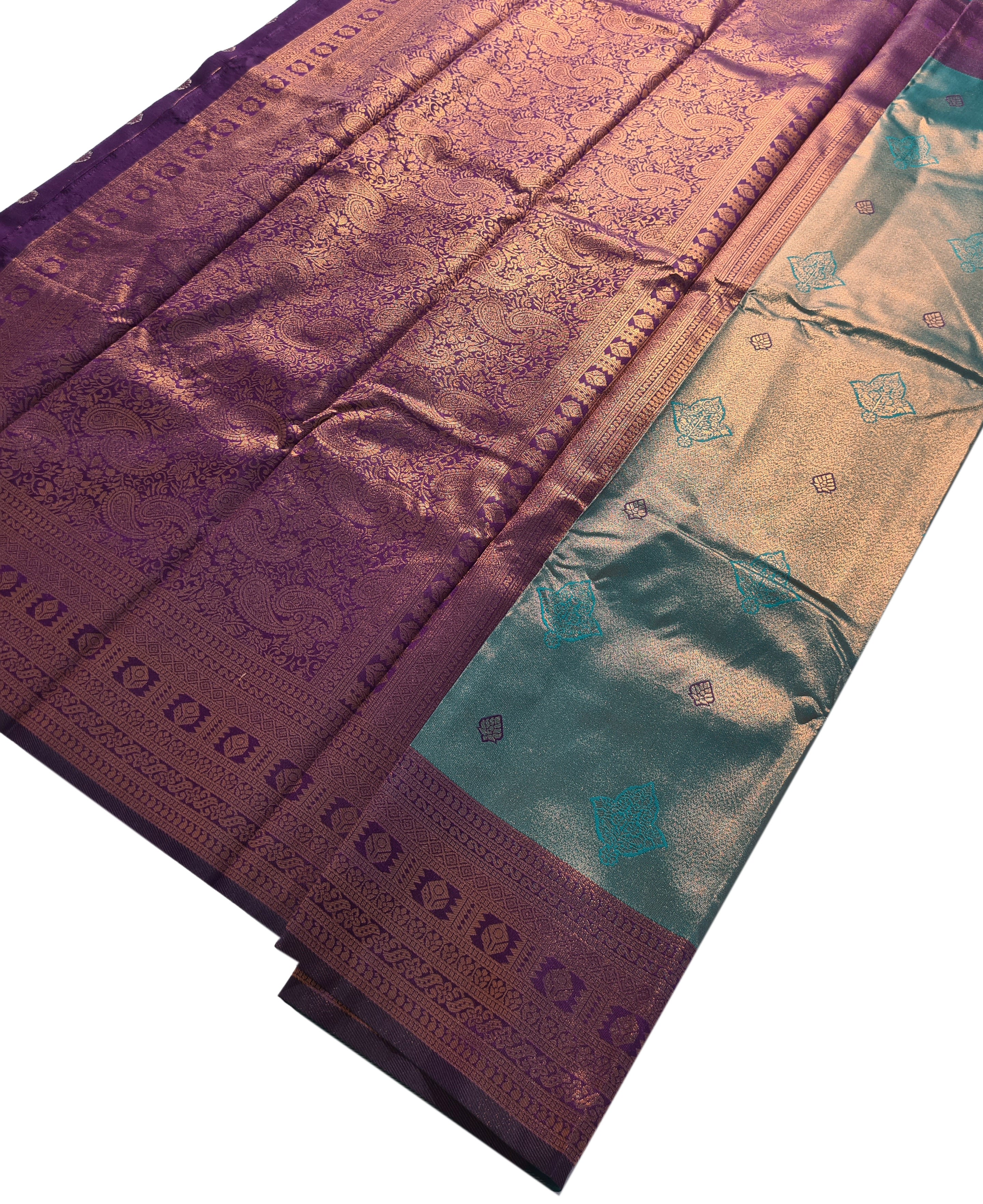 Antique Zari Butta Silk Saree