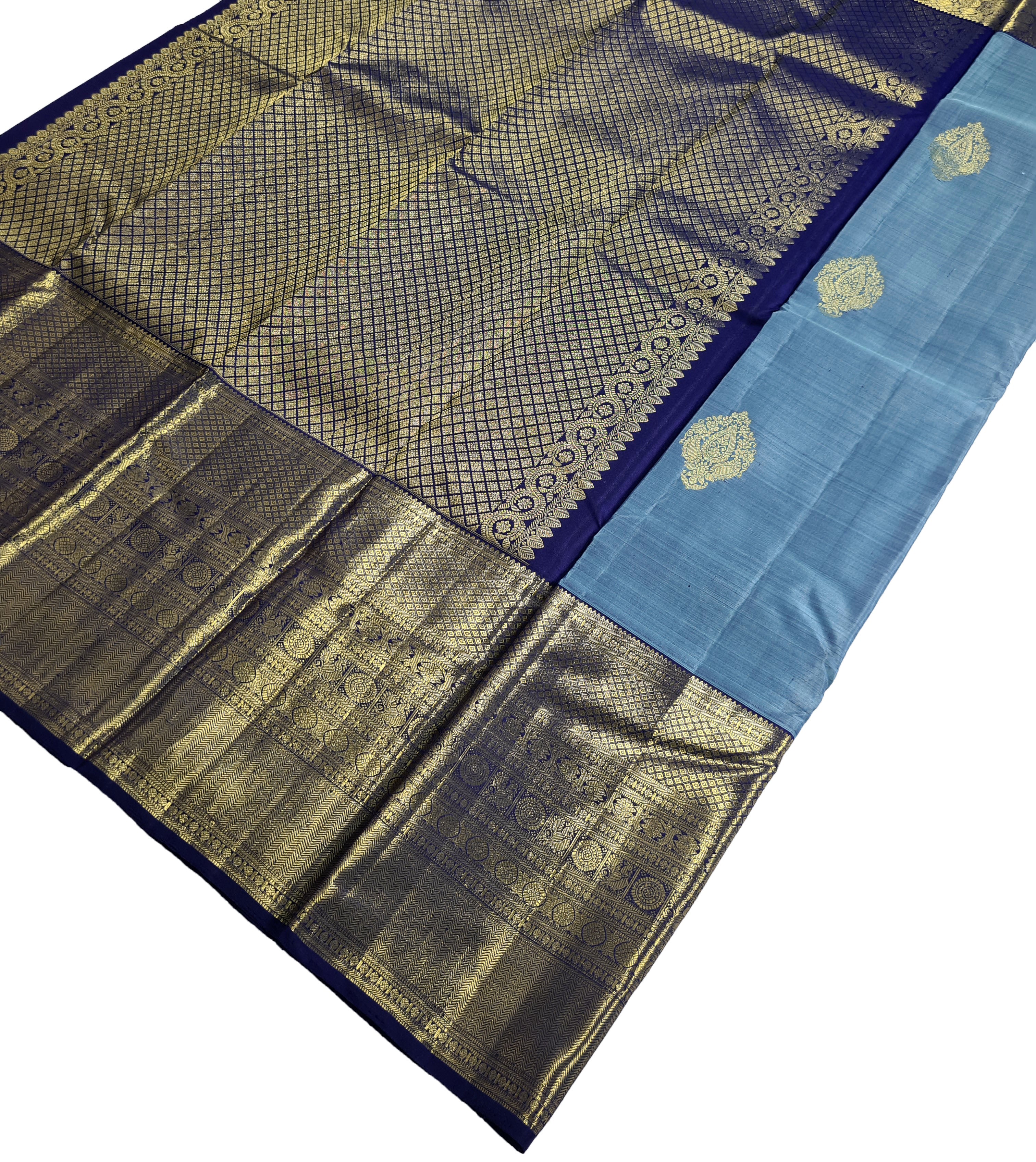Pure zari Kanchipuram Pure Silk Saree