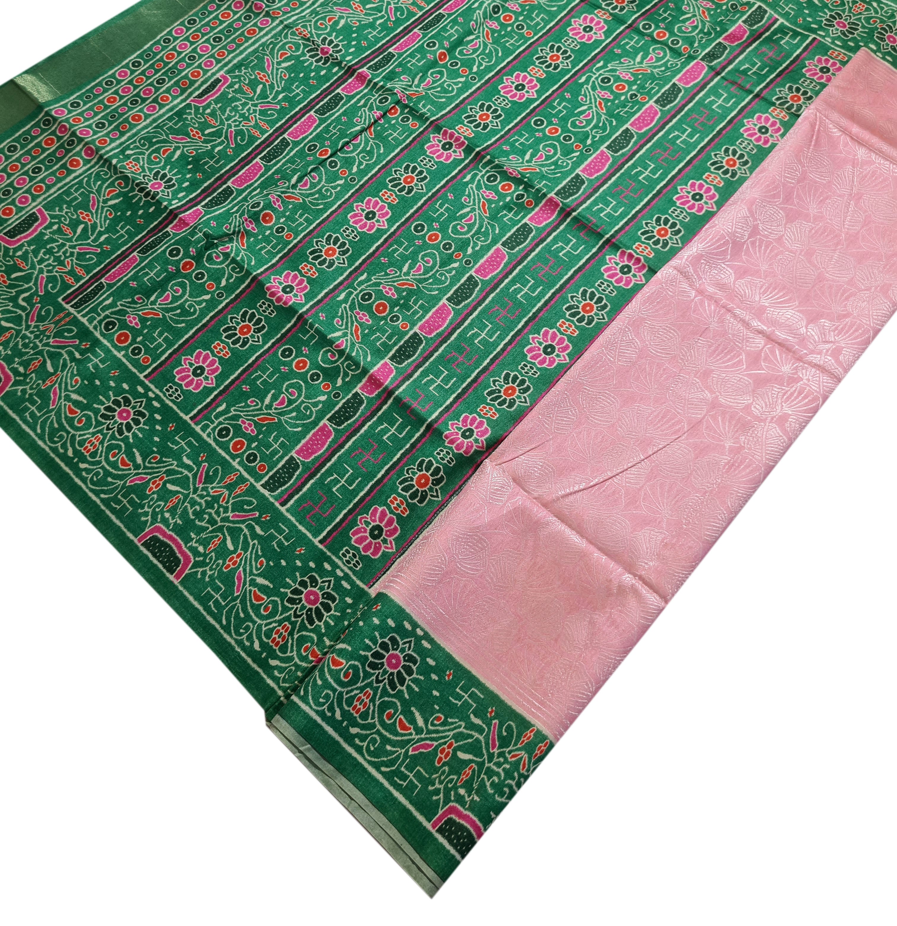 Semi Tussar  Antic Design Sarees