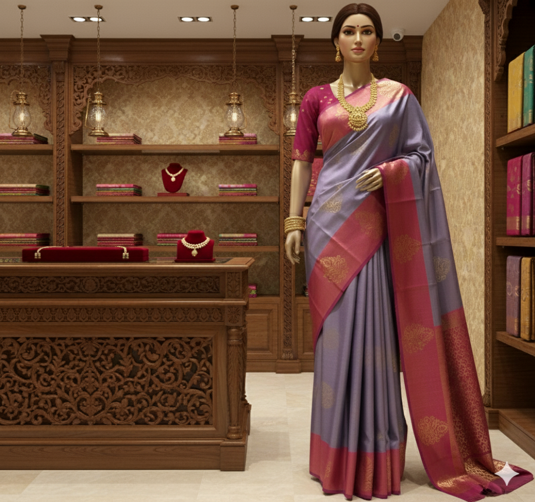Kanchipuram Pure Soft Silk Saree