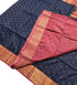 Kanchi Vegan Silk Saree With Contrast Blouse and Rich Jari Pallu