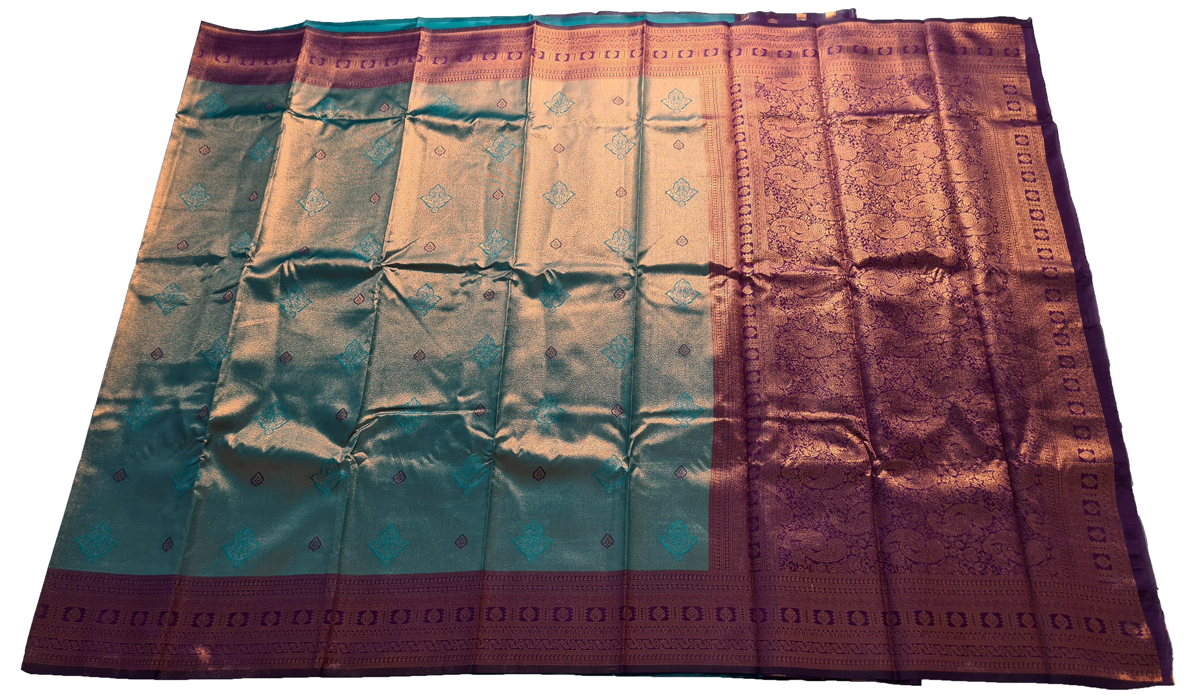 Antique Zari Butta Silk Saree