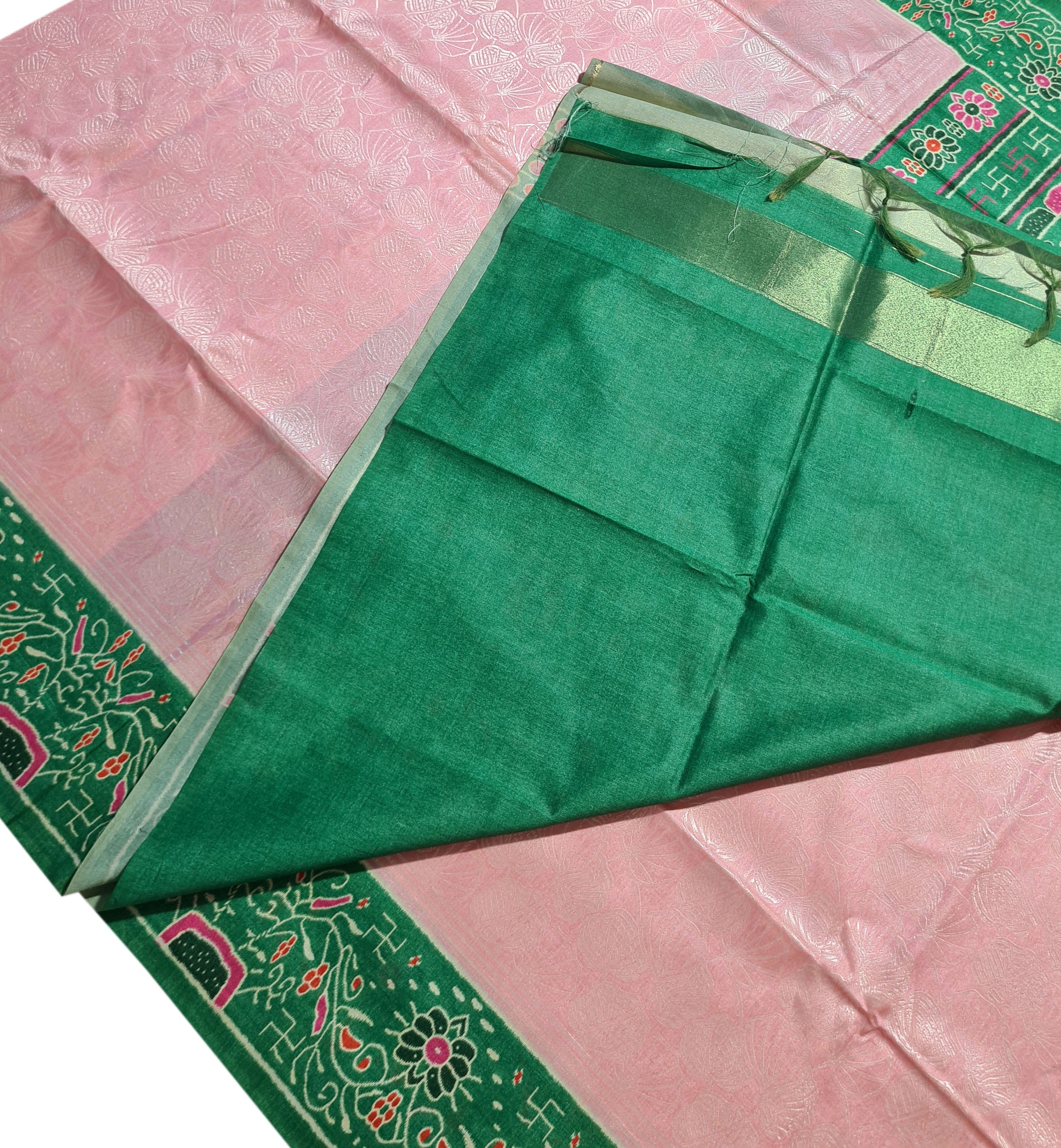 Semi Tussar  Antic Design Sarees