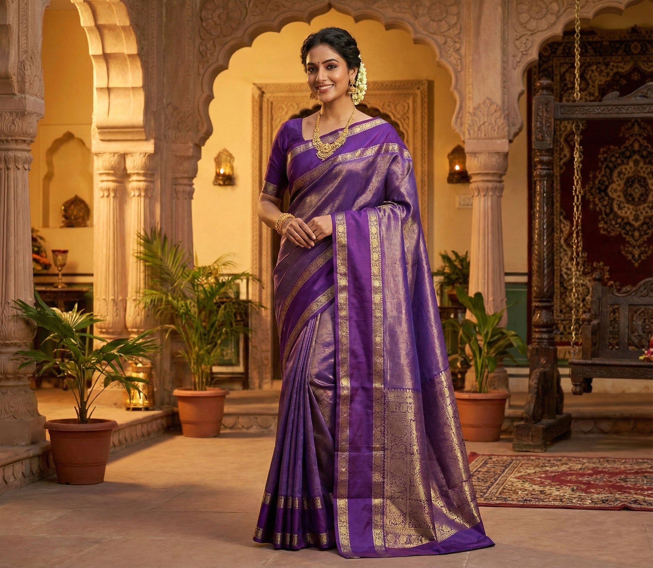 Kanchipuram Pure Silk Cotton Saree