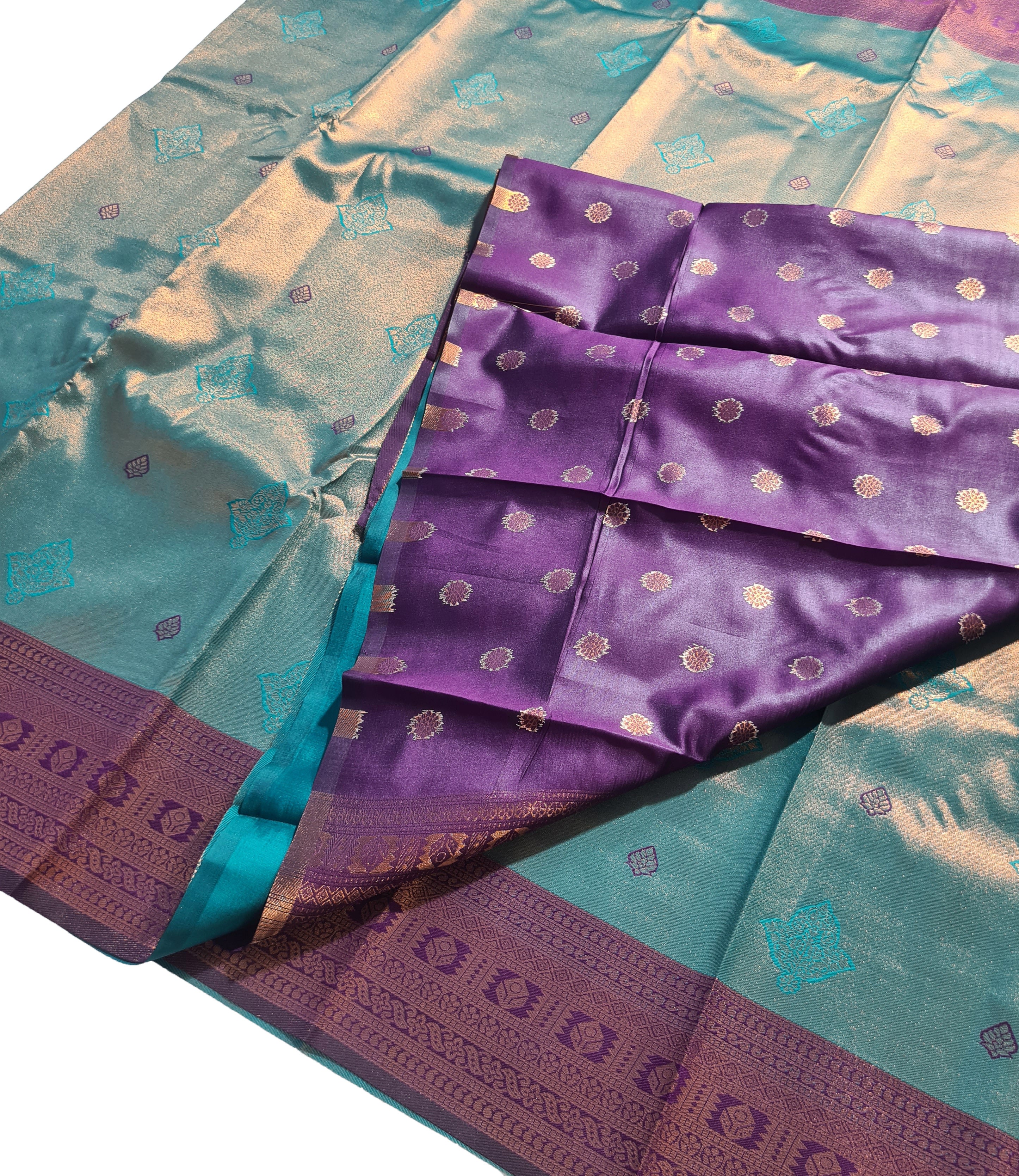Antique Zari Butta Silk Saree