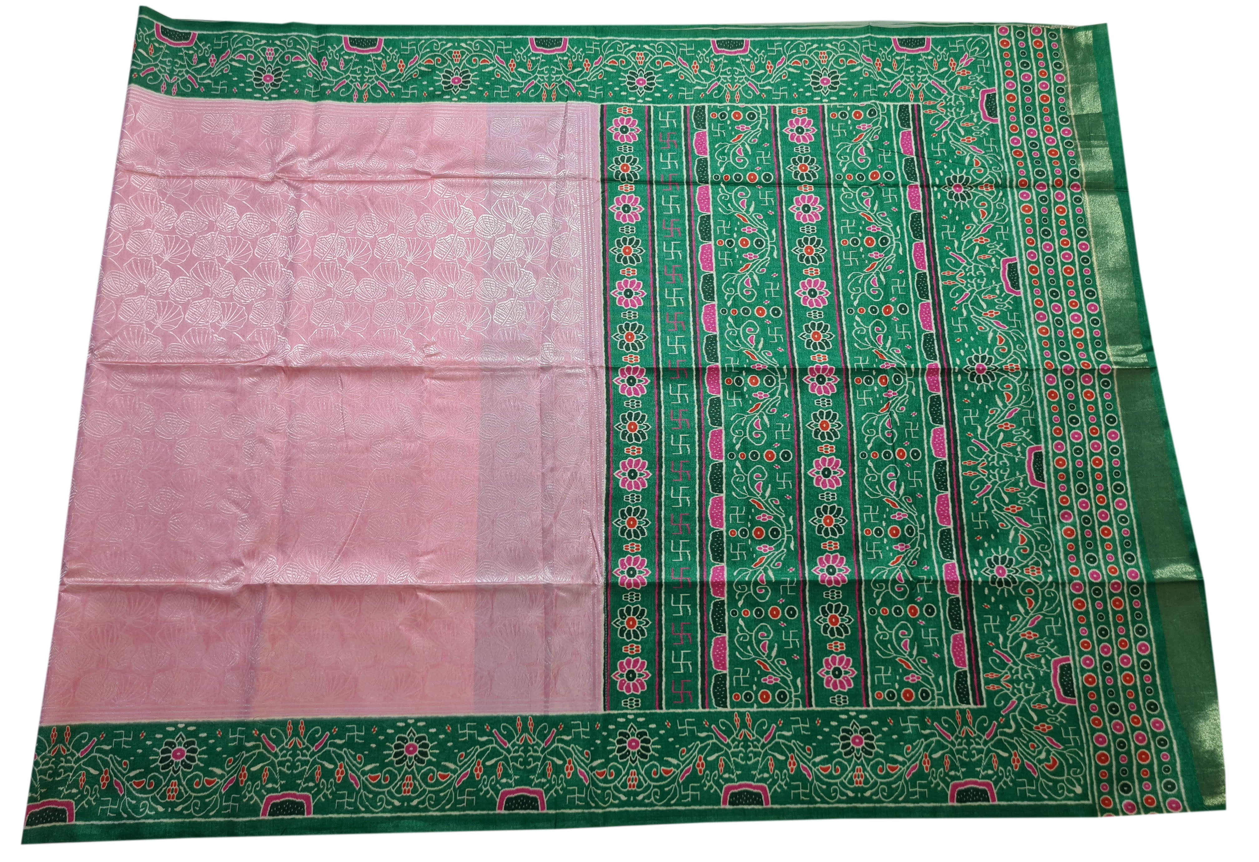 Semi Tussar  Antic Design Sarees