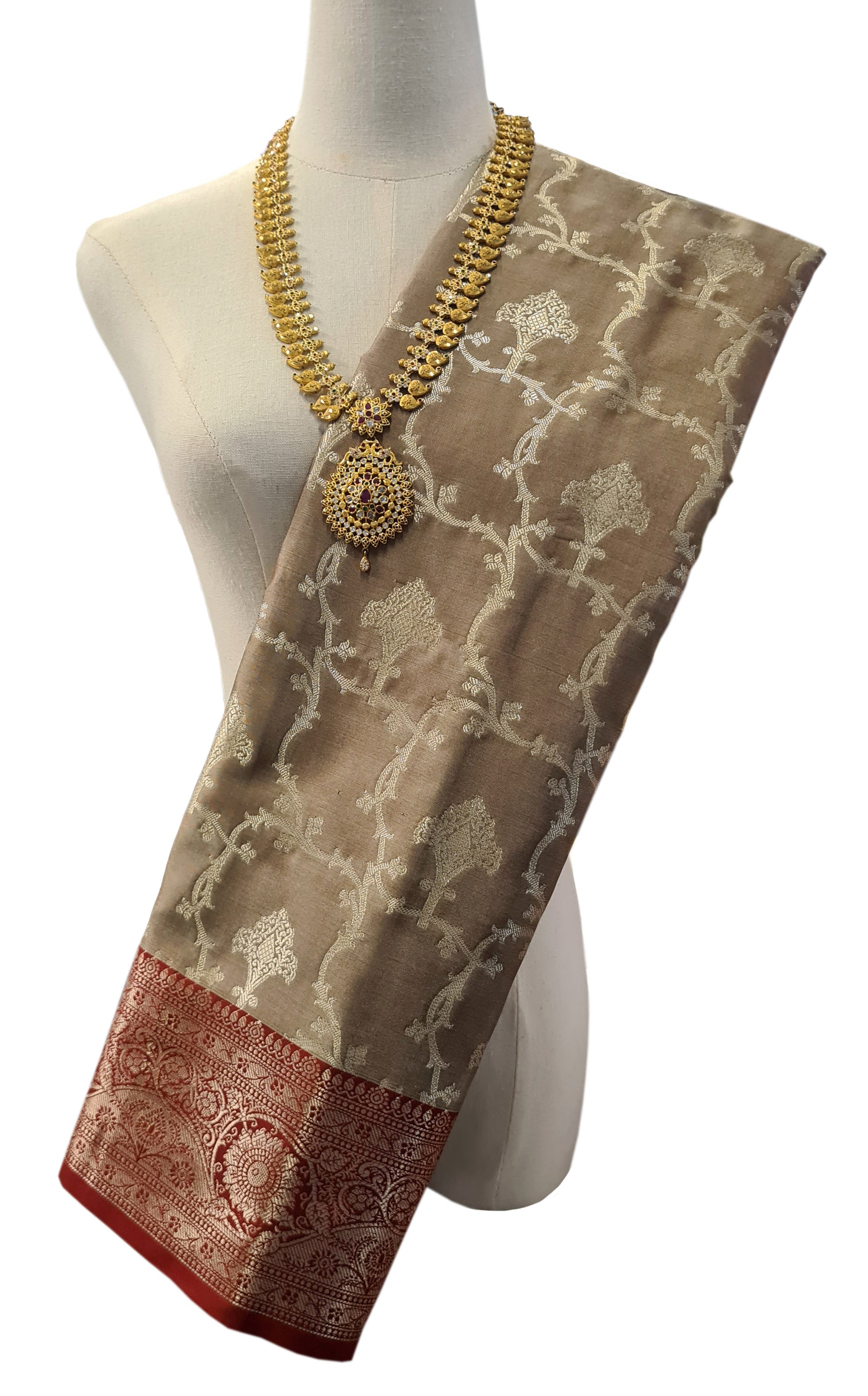 Banarasi Katan Jaal Silk Sarees