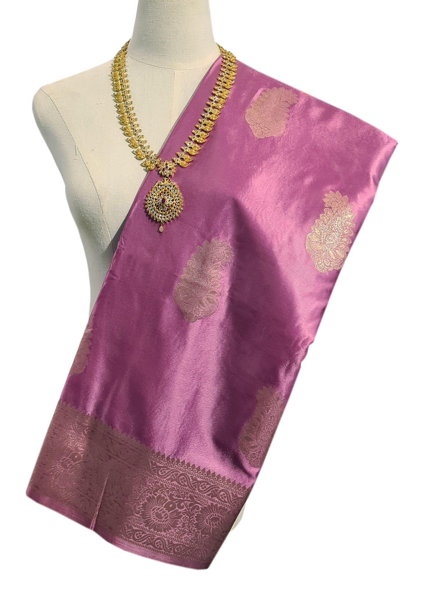 Bengaluru Crape Antic Silk Meena Sarees