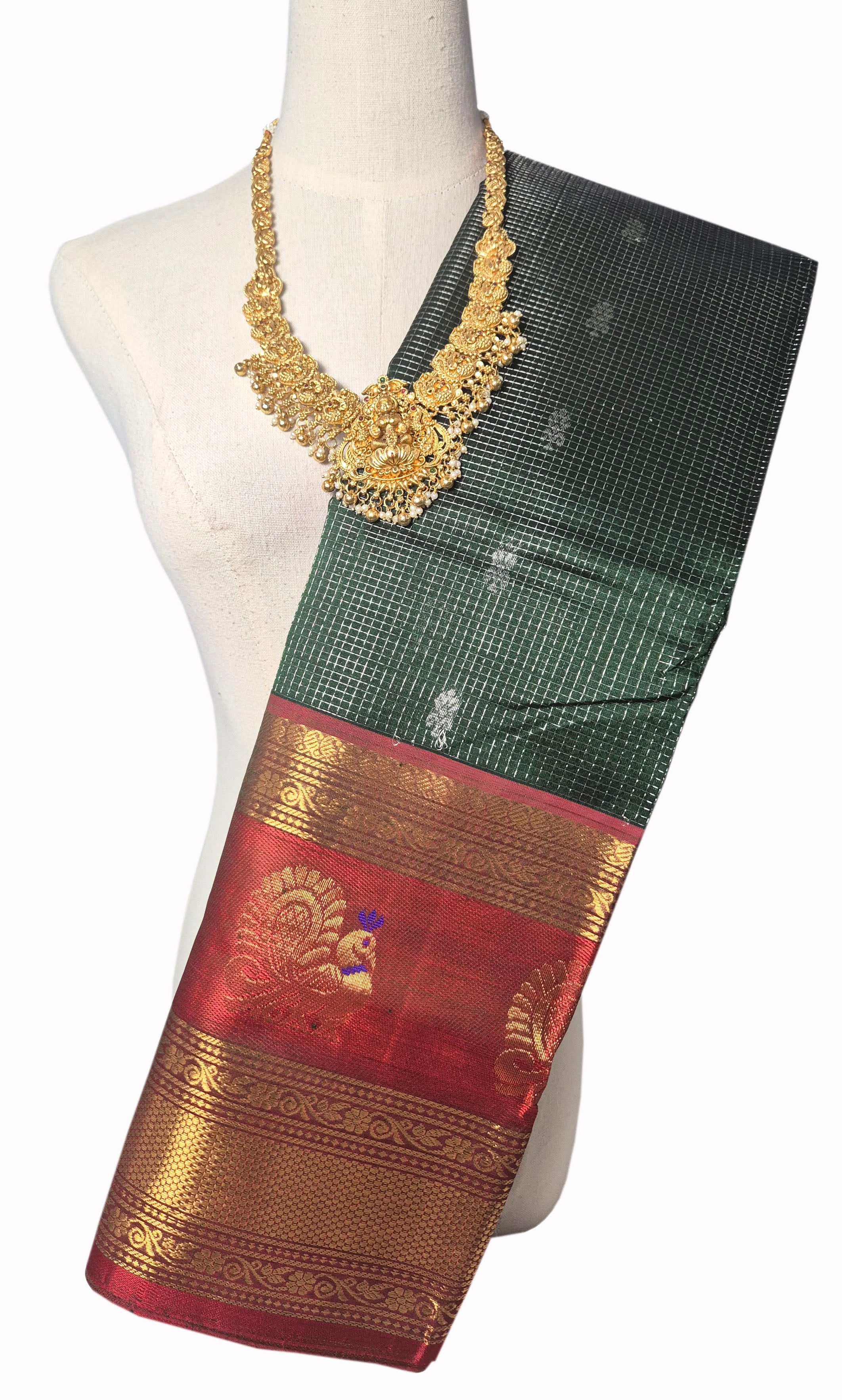 Vairaoosi Kanchipuram Pure Silk Cotton Saree