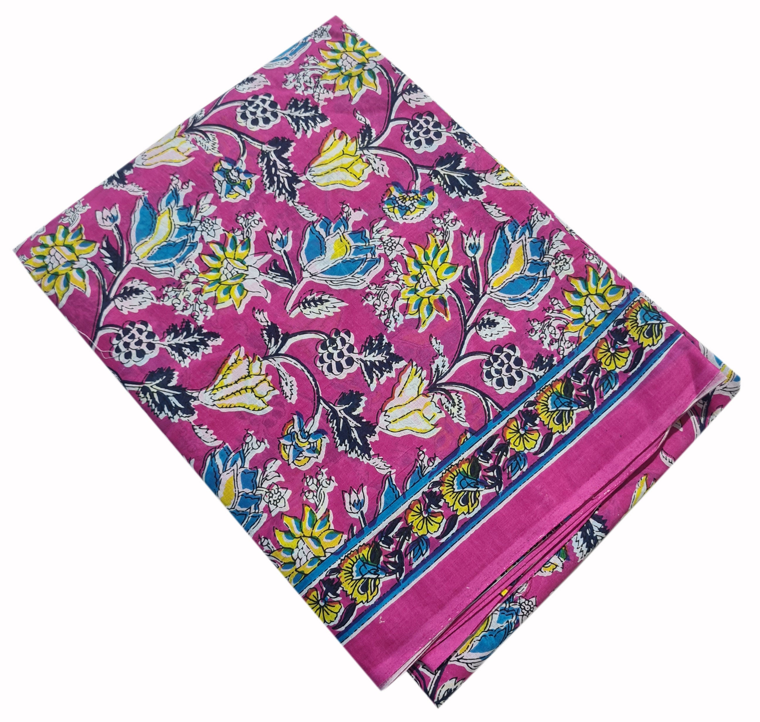 Cotton Mulmul Printed Sarees