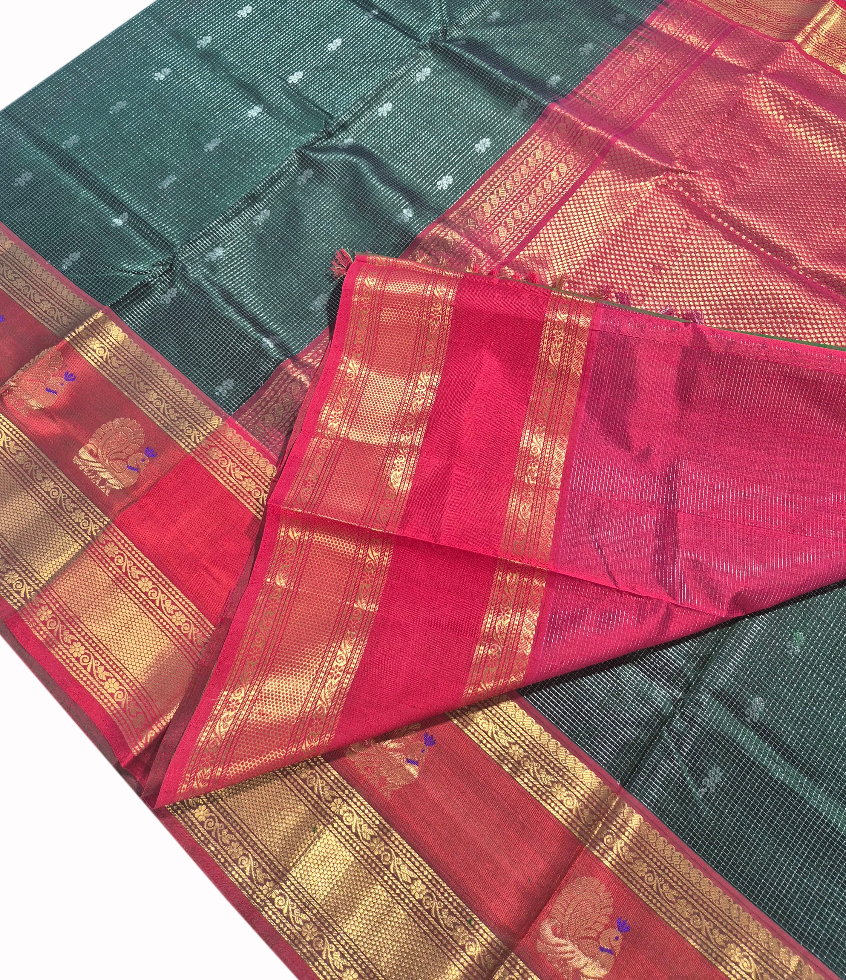 Vairaoosi Kanchipuram Pure Silk Cotton Saree